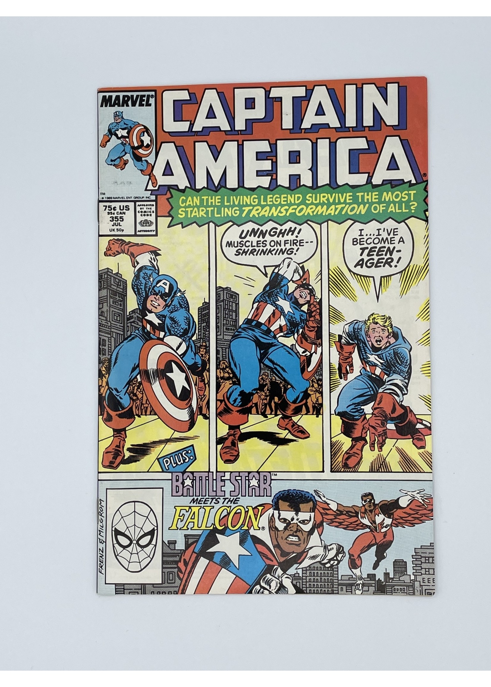 Marvel Captain America #355 Marvel July 1989