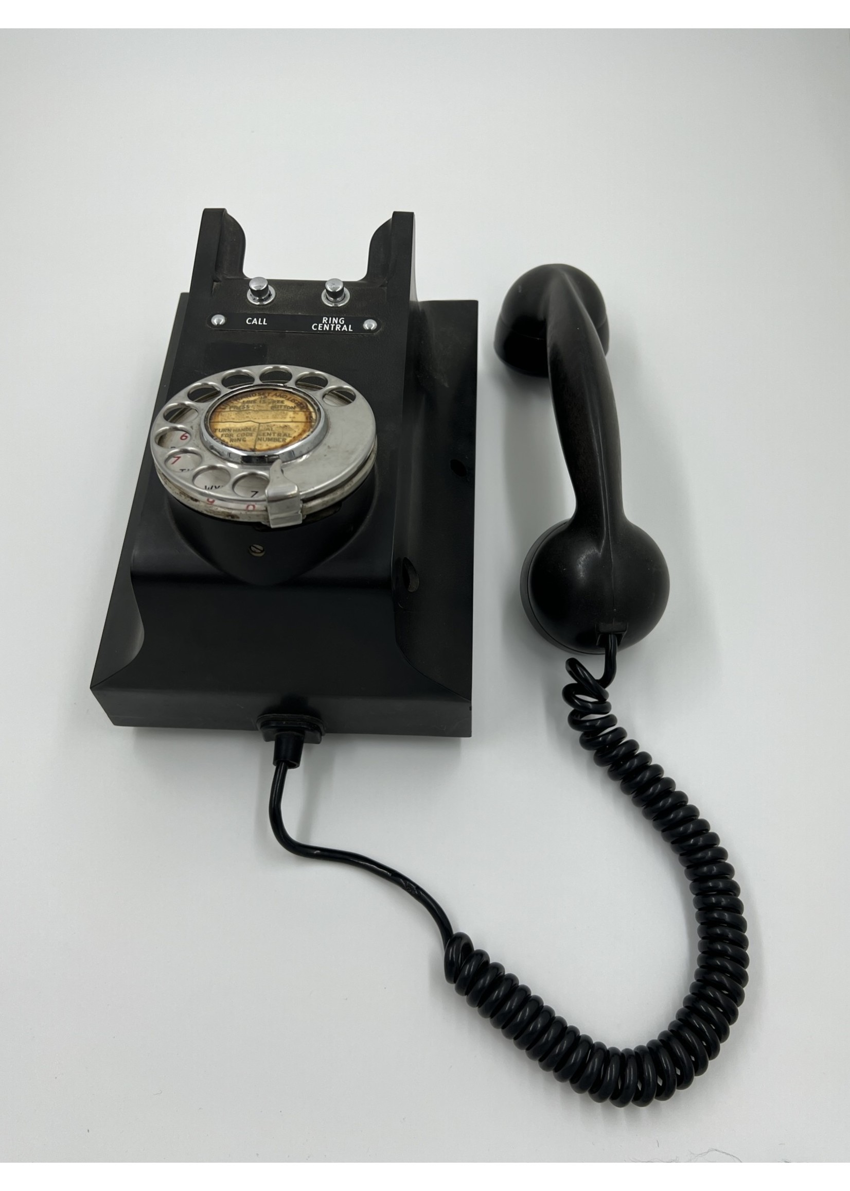 Other Things 1920s Bakelite Vintage Rotary Wall Phone