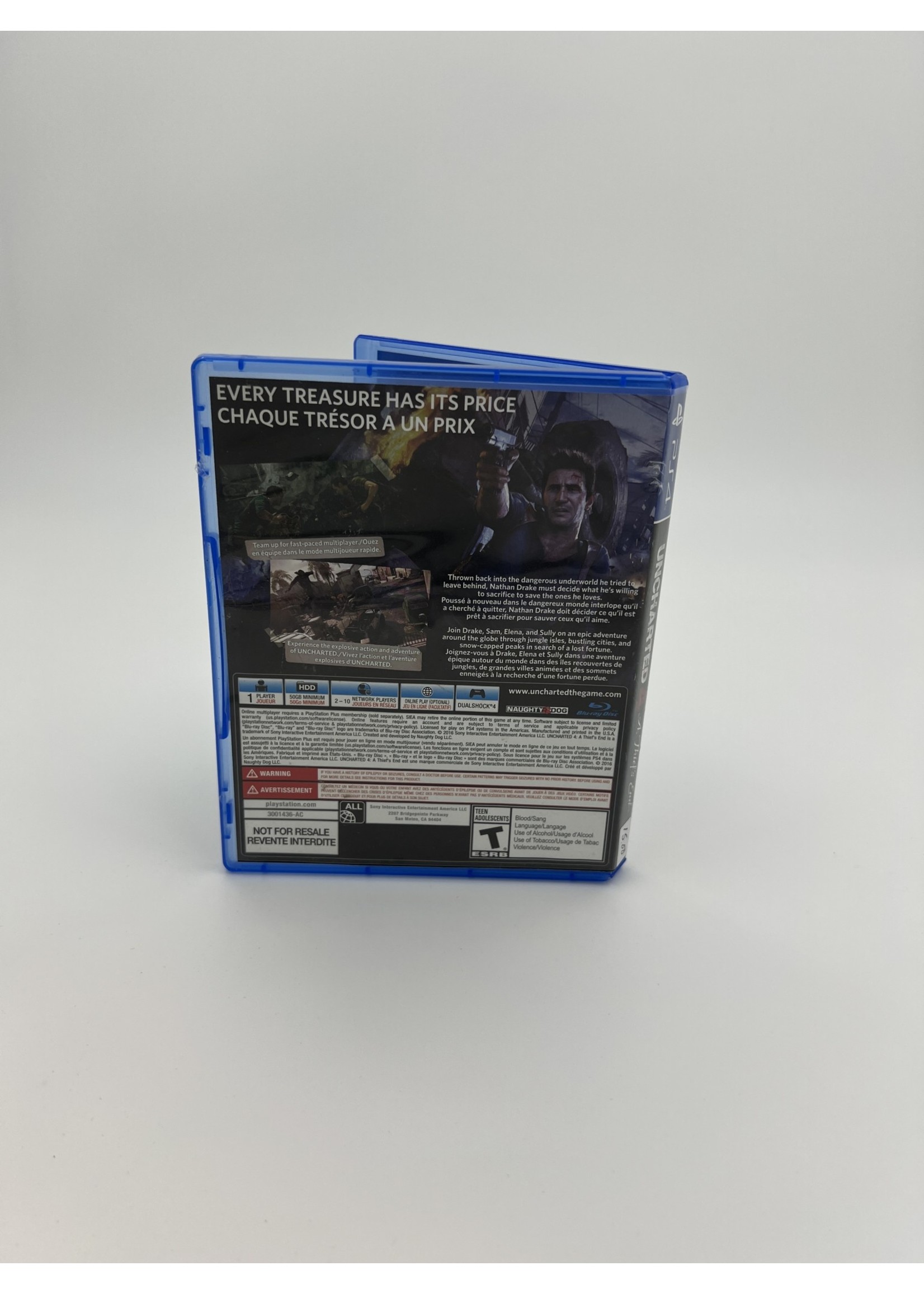 Sony Uncharted 4 A Thiefs End Ps4