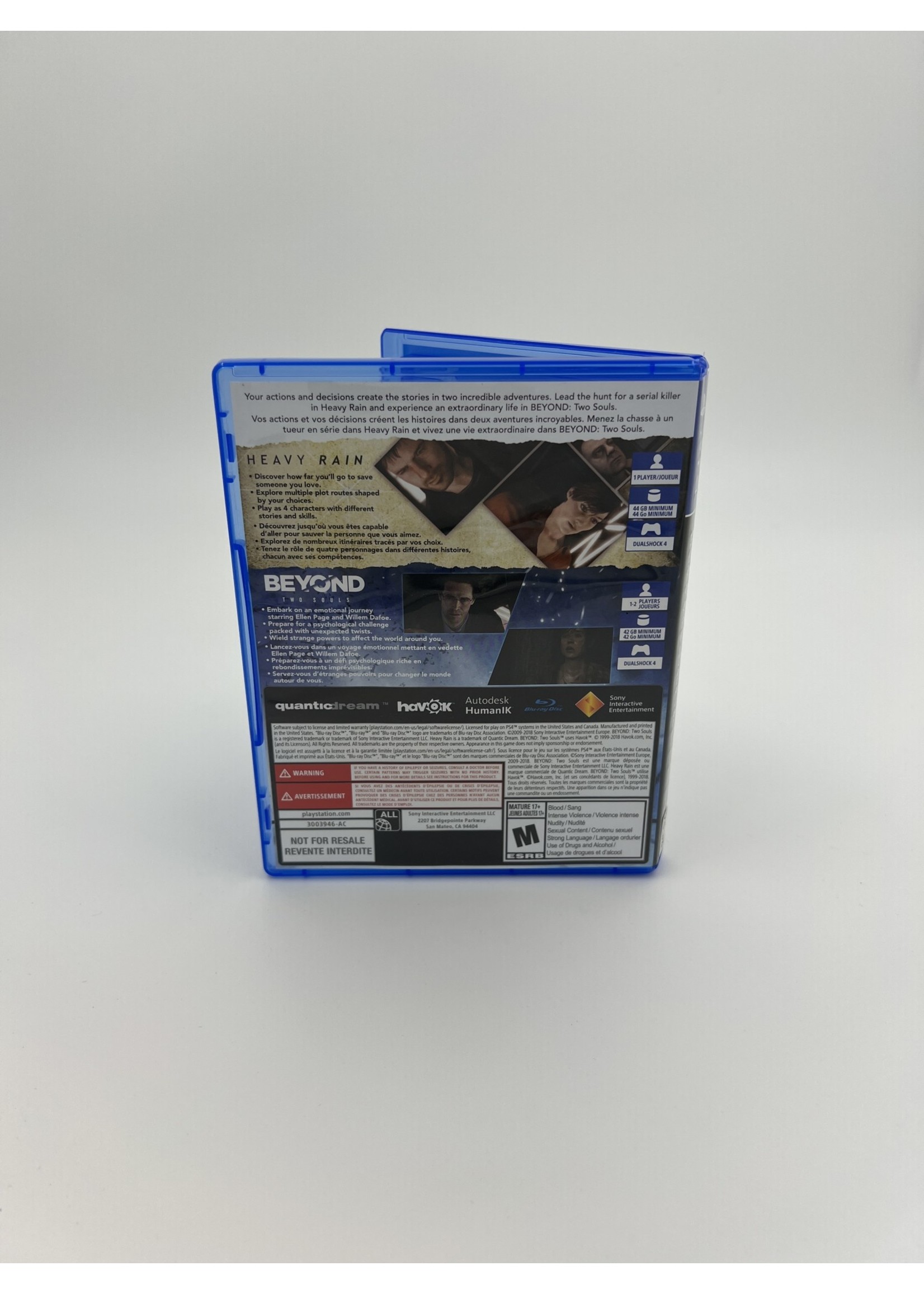 Sony Heavy Rain Beyond Two Souls Collection Ps4