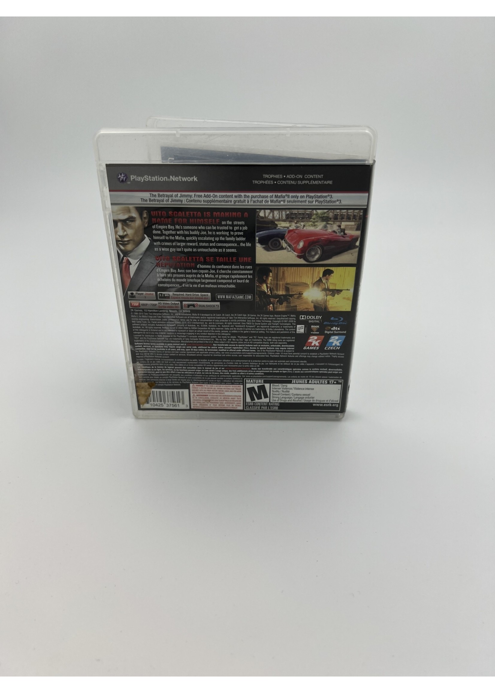 Sony Mafia 2 Ps3