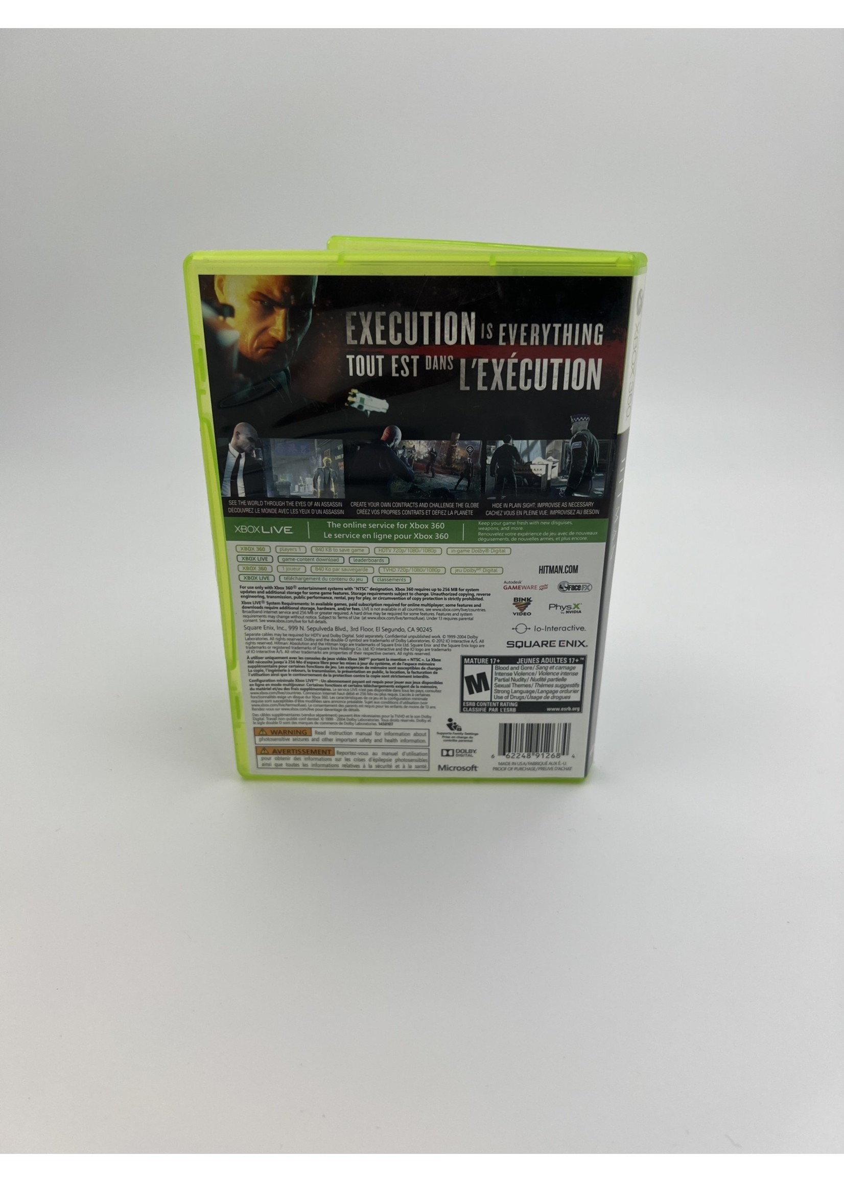 Xbox Hitman Absolution Xbox 360