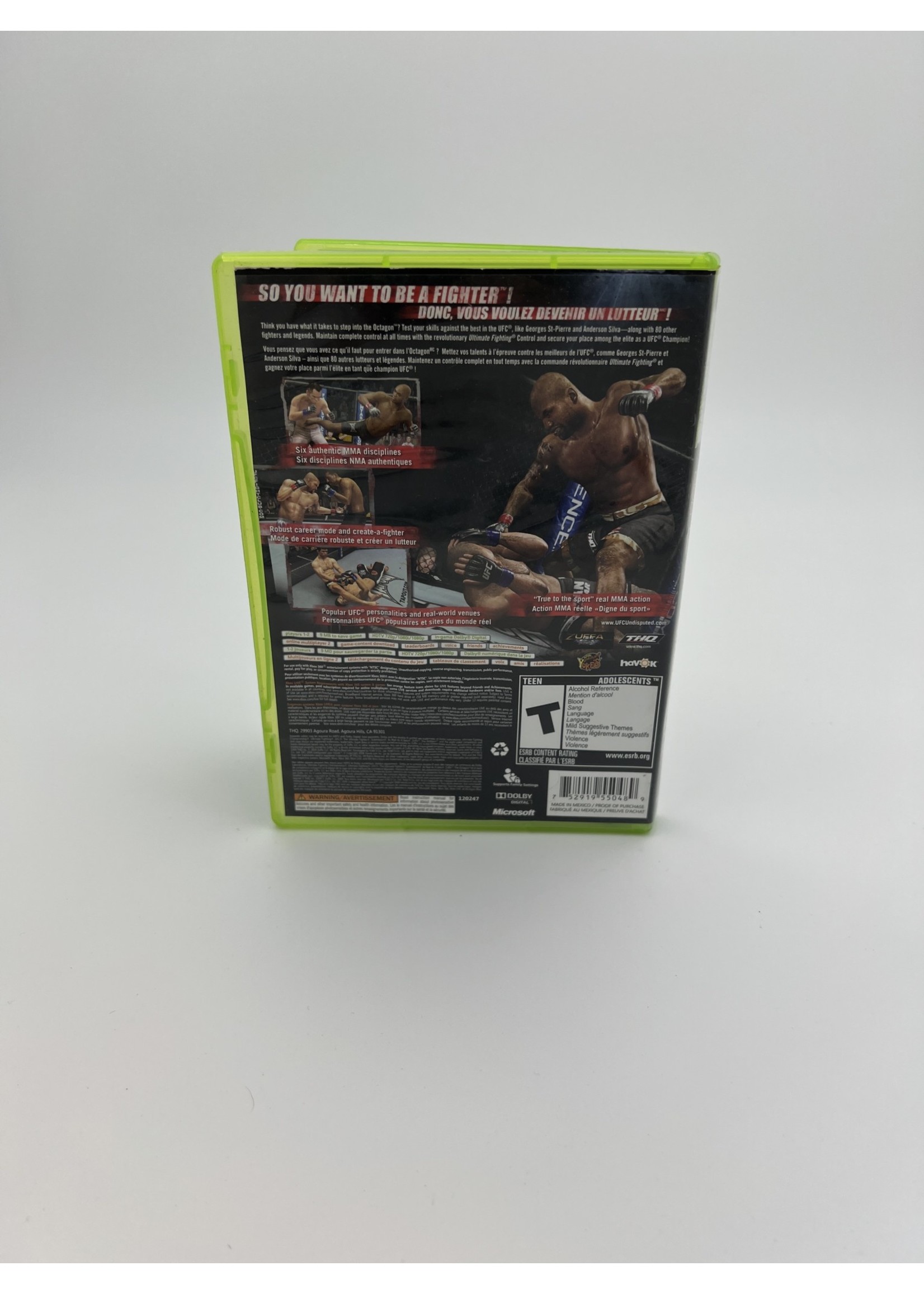 Xbox Ufc Undisputed 2009 Xbox 360