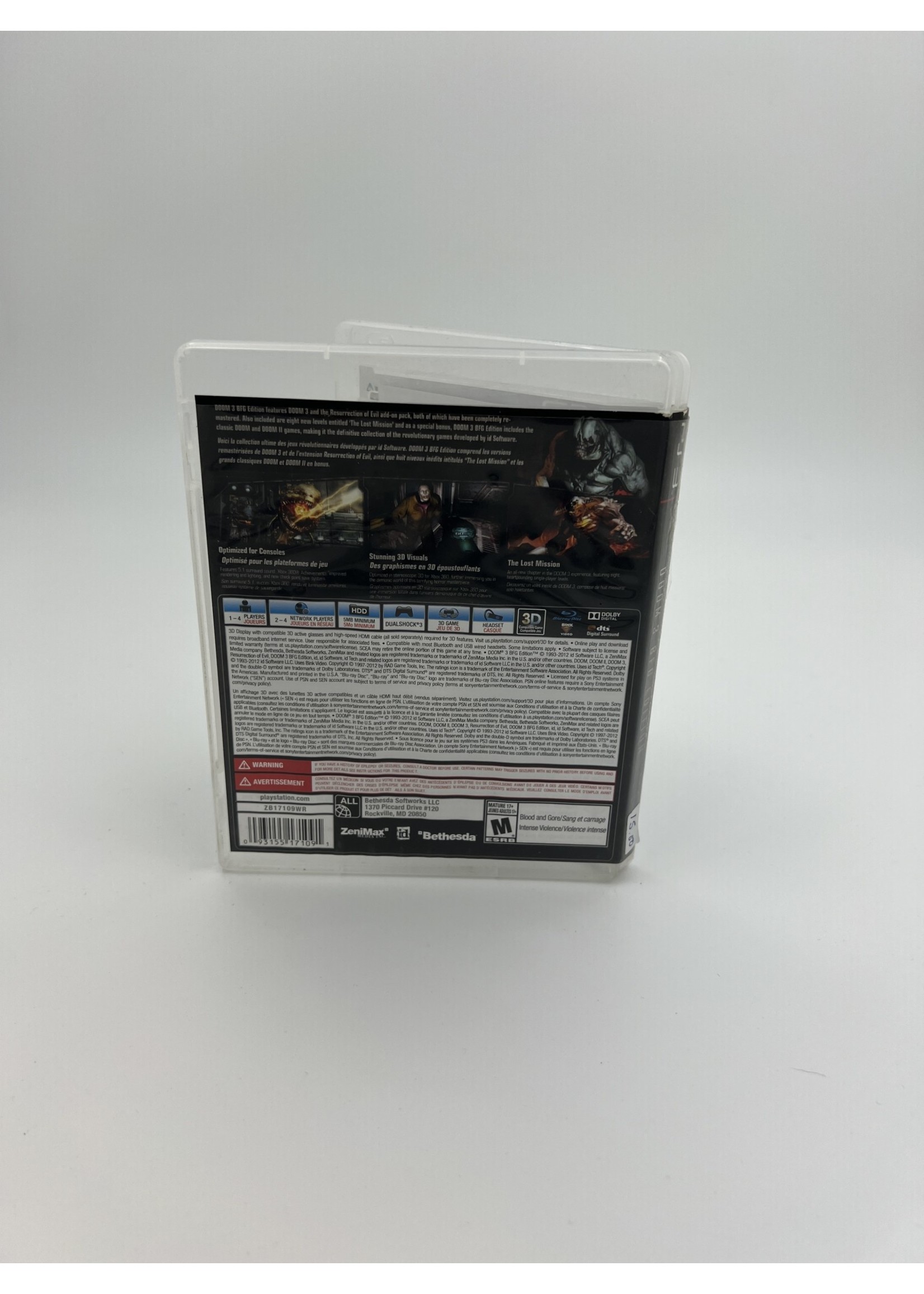 Sony Doom 3 Bfg Edition Ps3