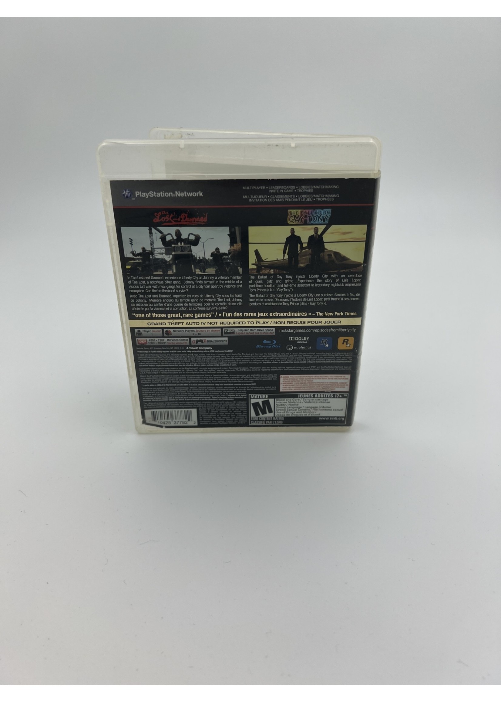 Sony Grand Theft Auto Episodes From Liberty City Ps3