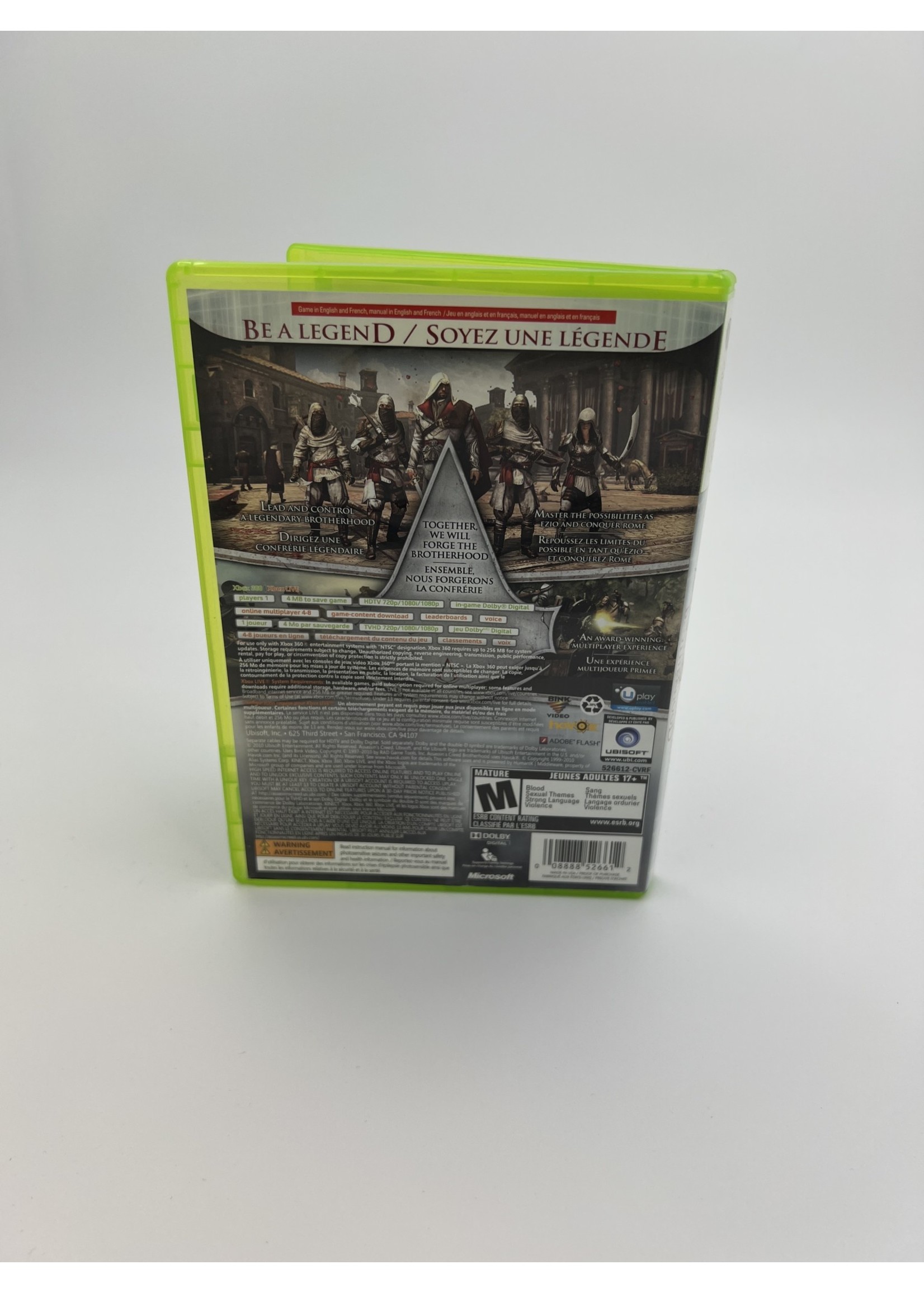 Xbox Assassins Creed Brotherhood Xbox 360