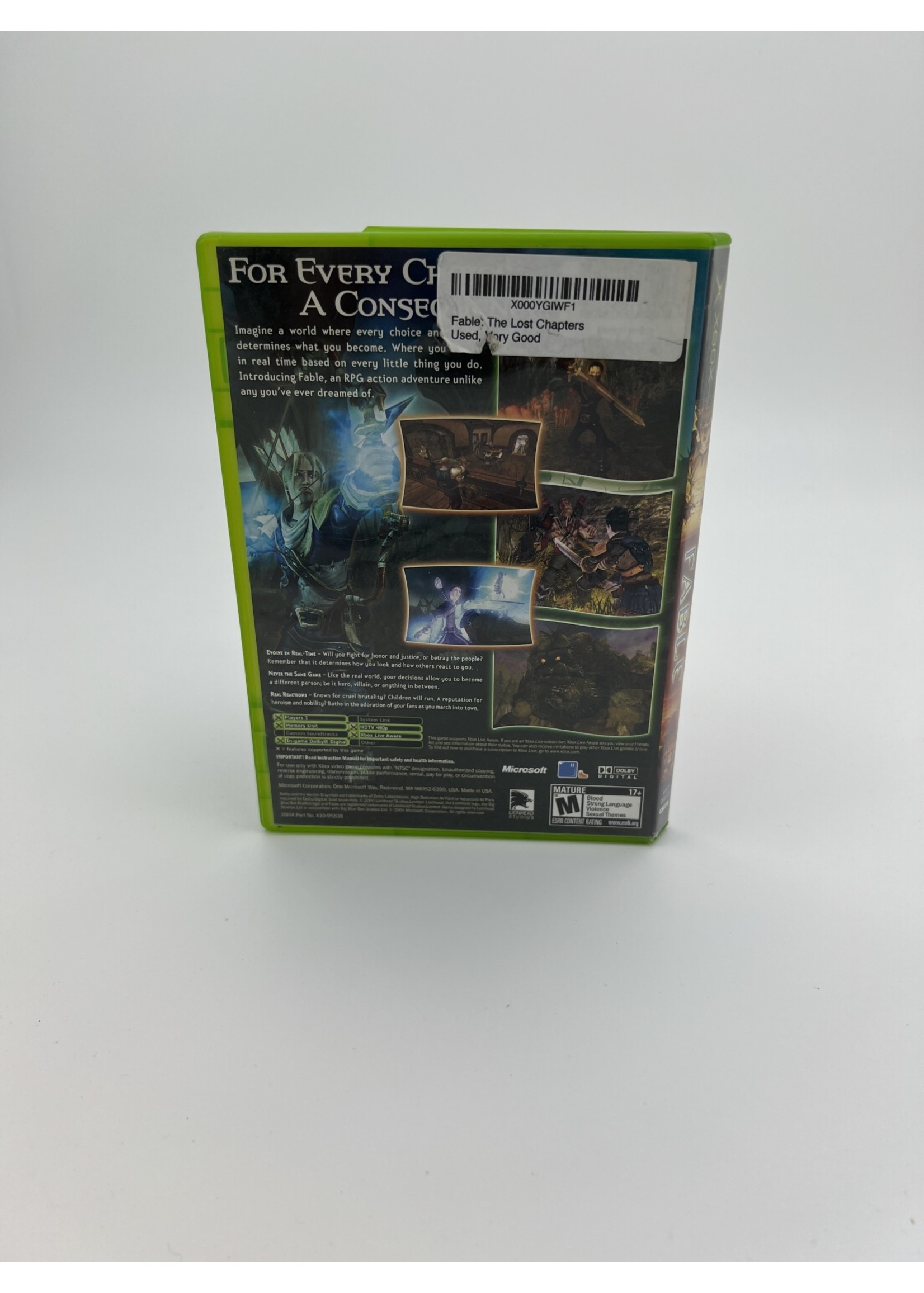 Xbox Fable - Xbox