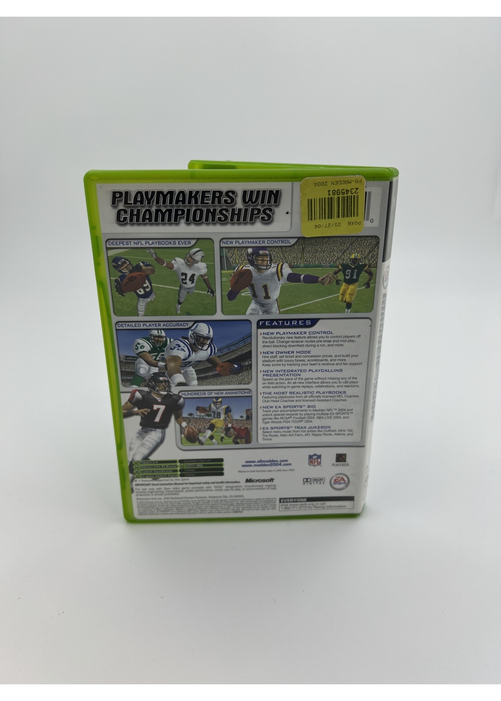 Xbox Madden 04 Xbox