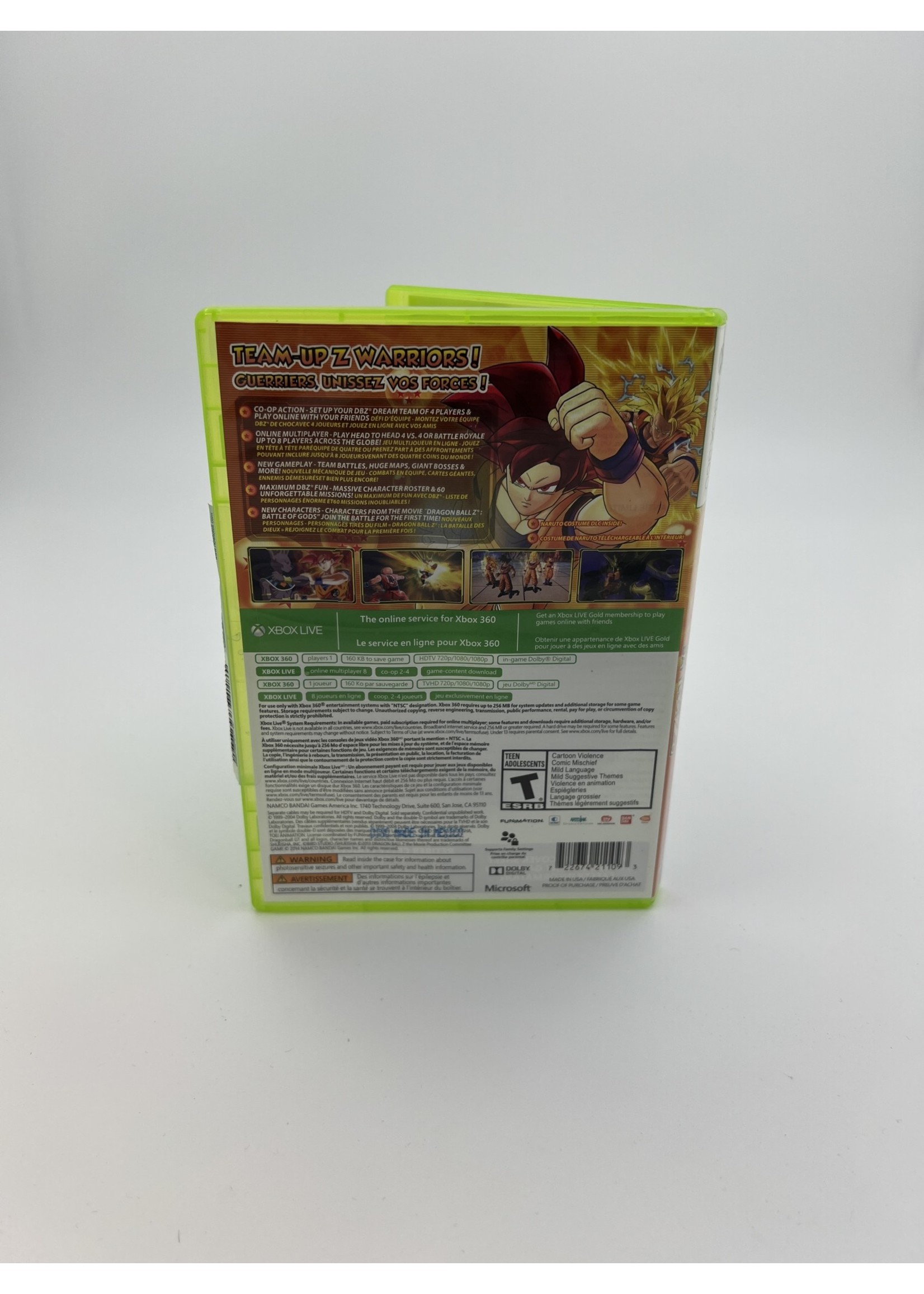 Xbox Dragon Ball Z Battle Of Z Xbox 360