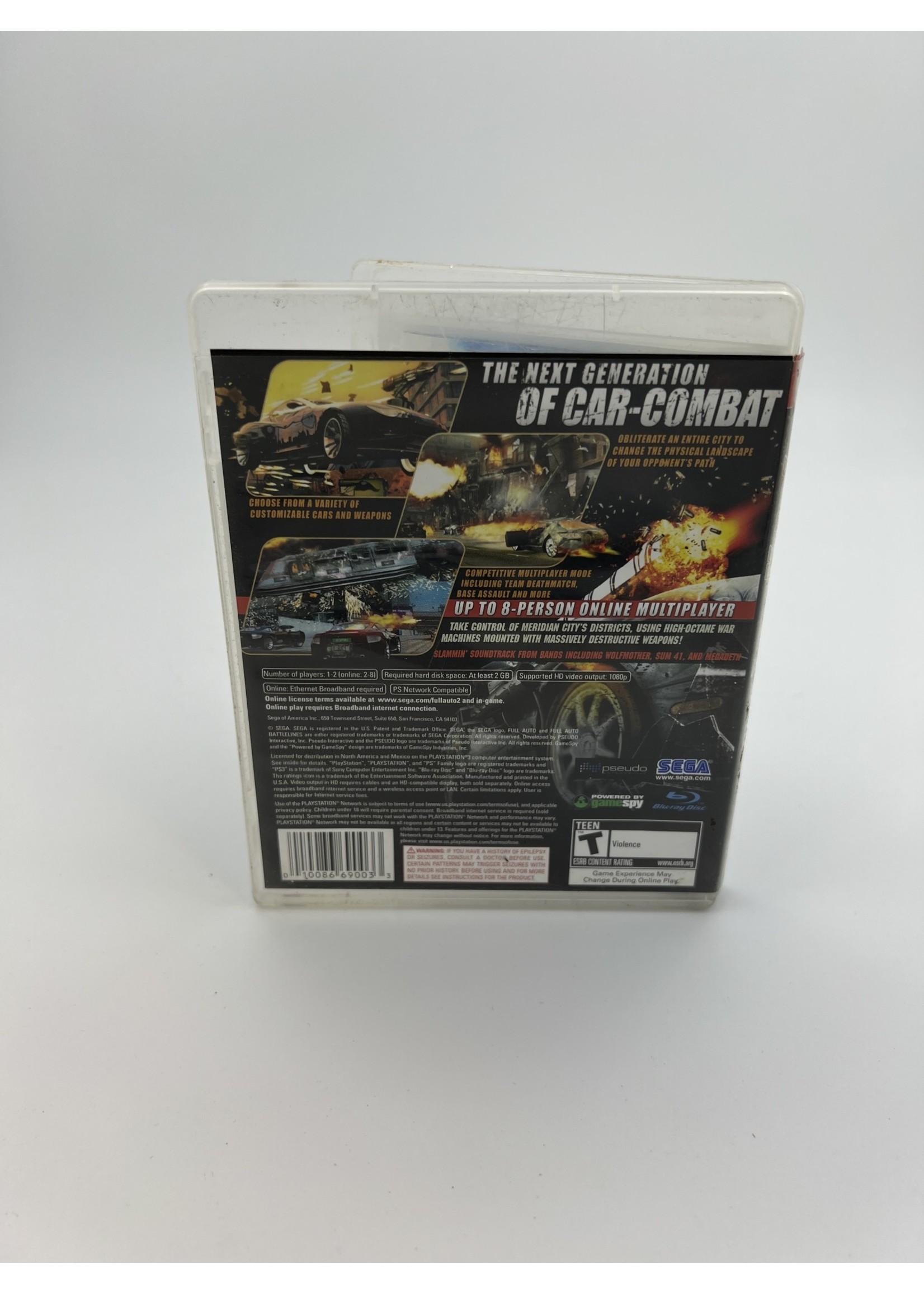 Sony Full Auto 2 Battlelines Ps3