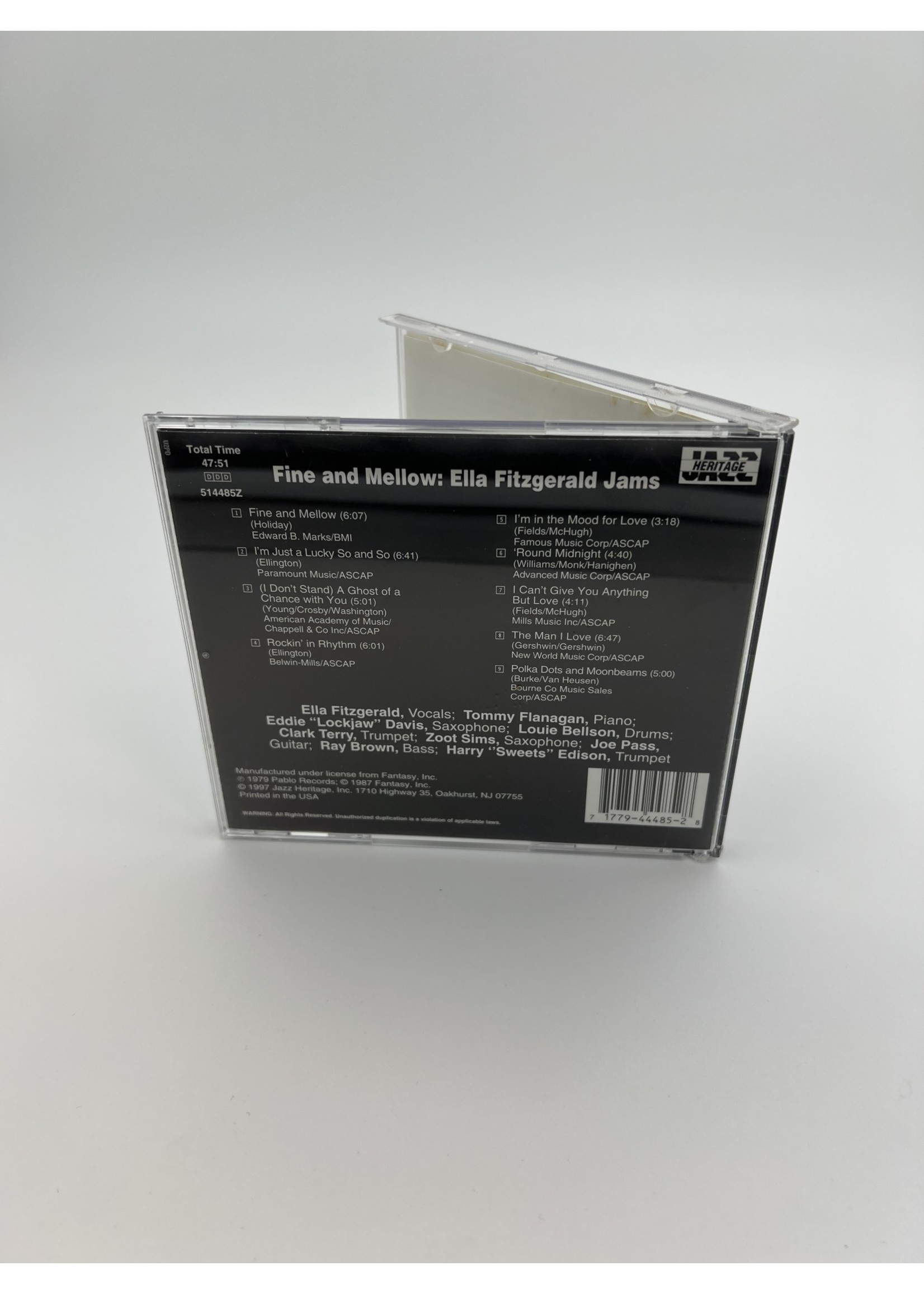 CD Ella Fitzgerald Jams Fine And Mellow Cd