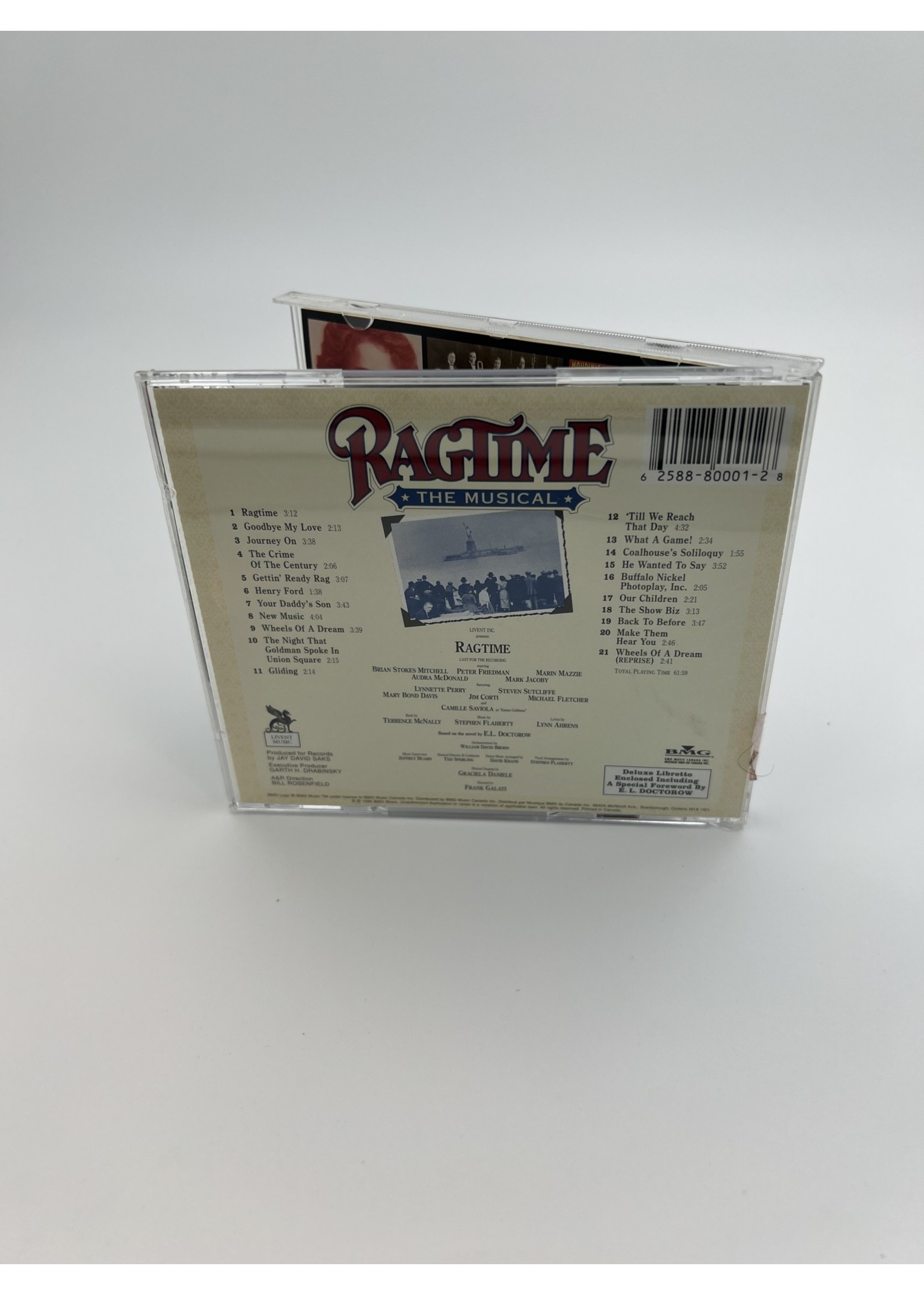 CD Songs From Ragtime The Musical Cd