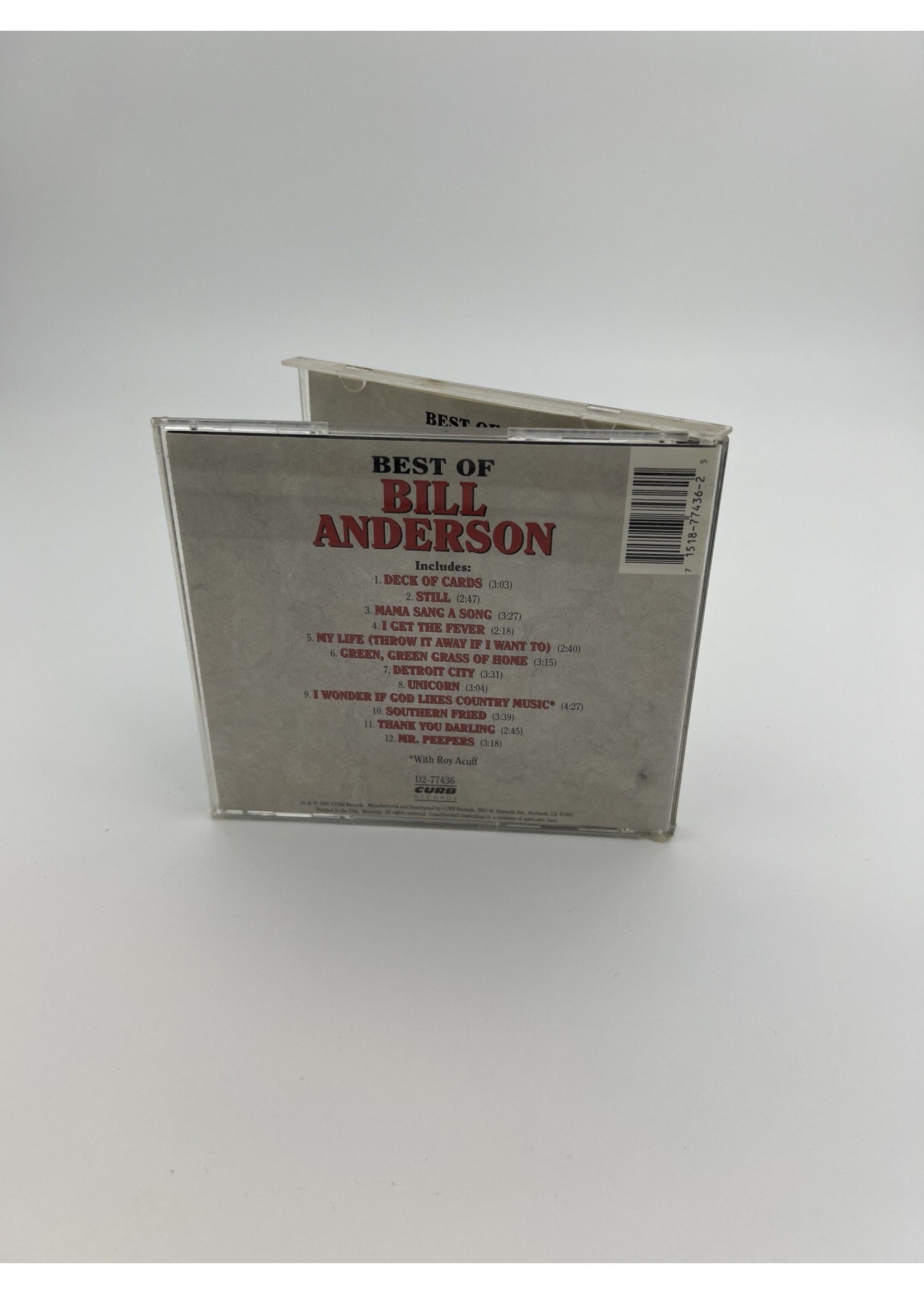 CD The Best Of Bill Anderson Cd