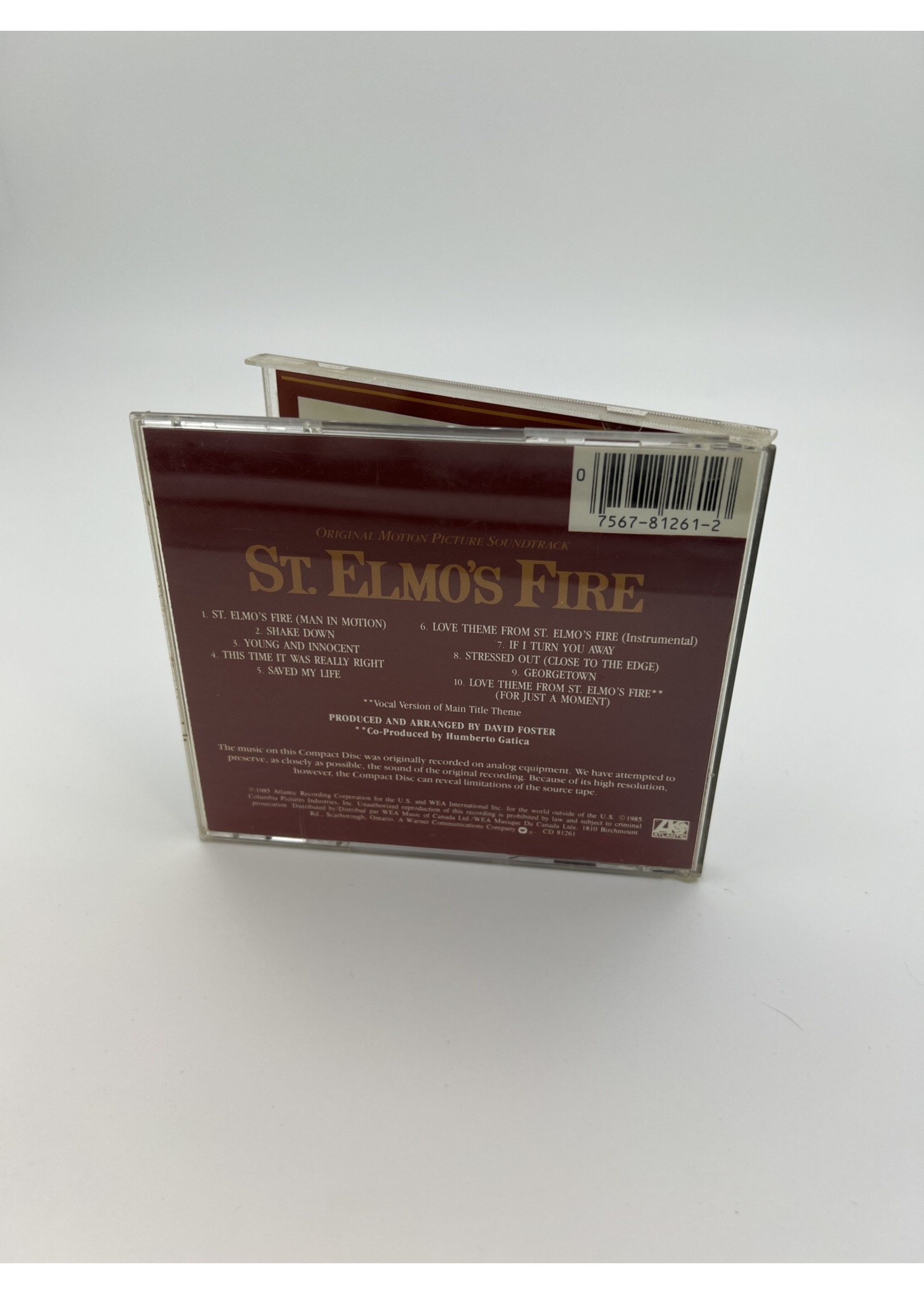 CD St Elmos Fire Motion Picture Soundtrack Cd