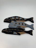 Cecil Dawson Red Cedar Whale Family Carving