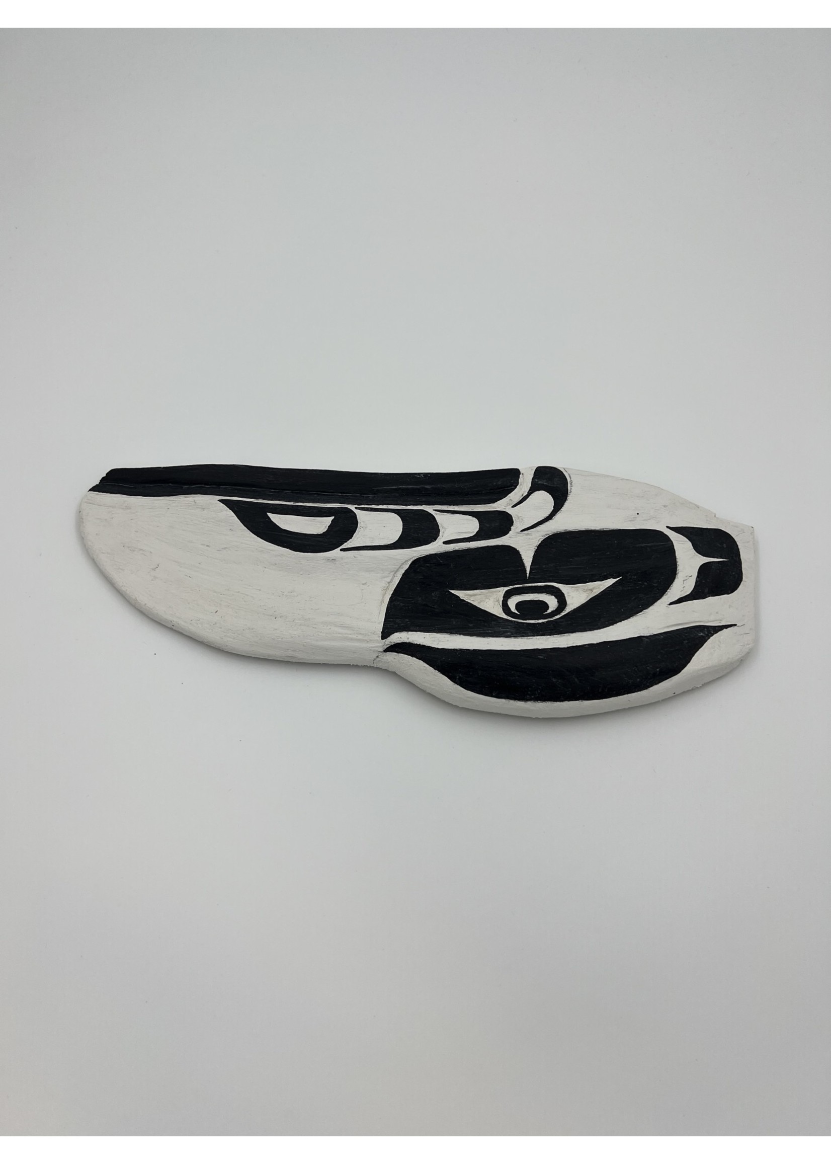 Cecil Dawson White Raven Of Nanaimo Carving