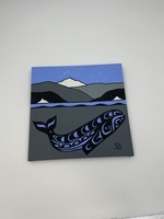 Cecil Dawson Killer Whale On The Coast Canvas Painting