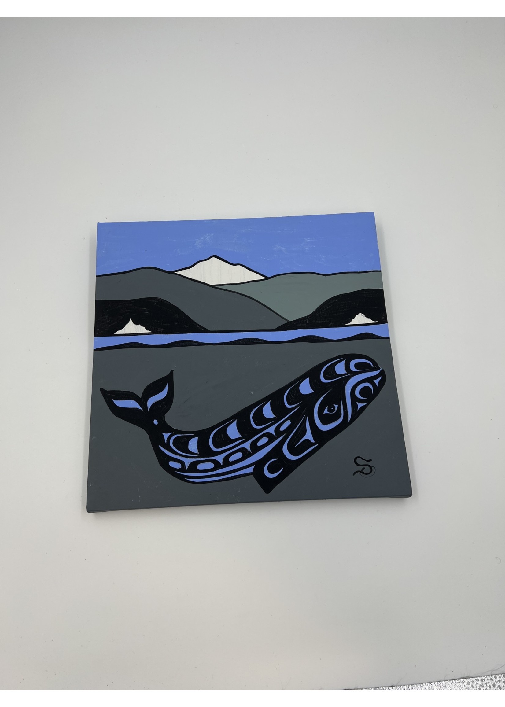 Cecil Dawson Killer Whale On The Coast Canvas Painting