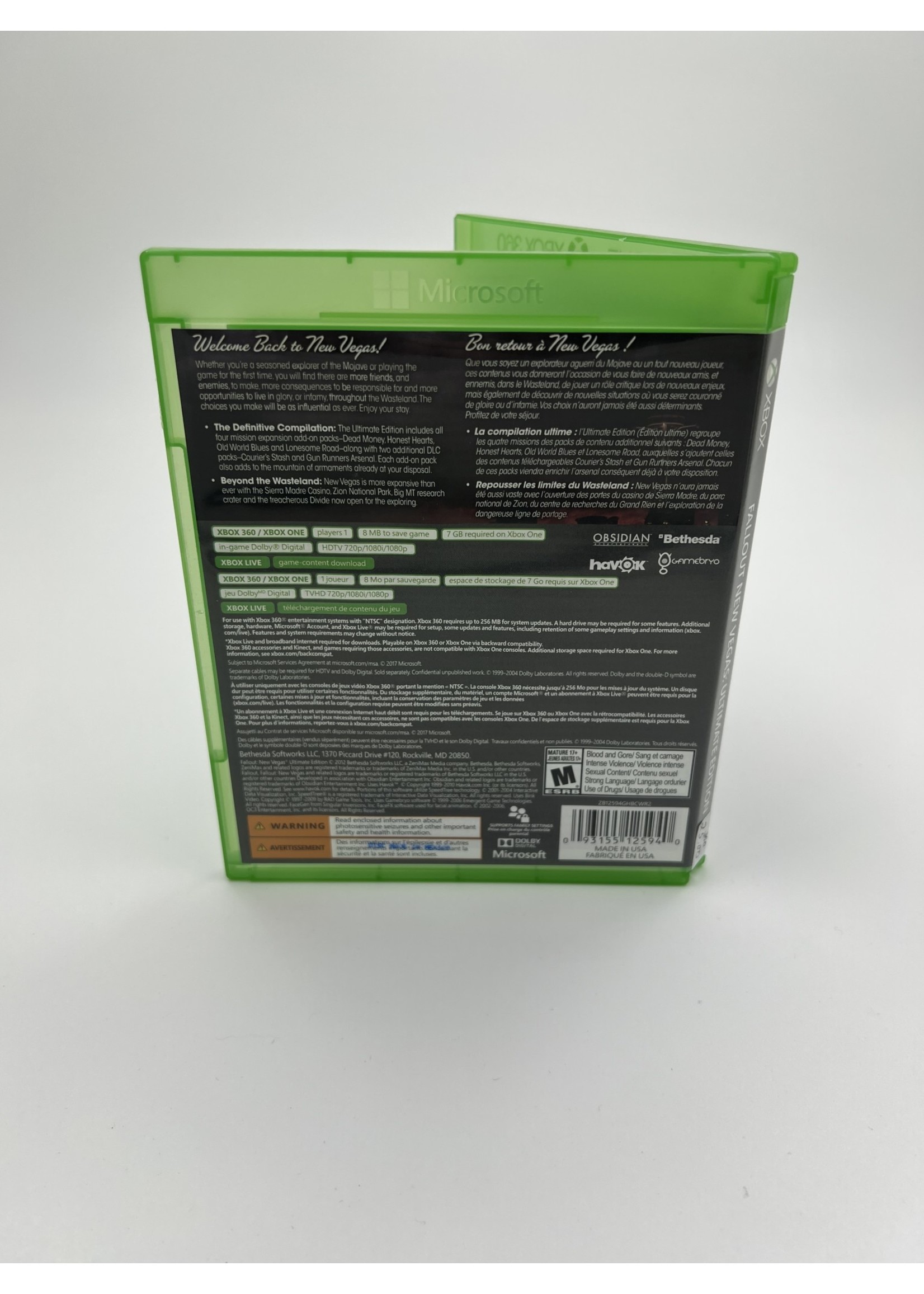 Xbox Fallout New Vegas Ultimate Edition Xbox One