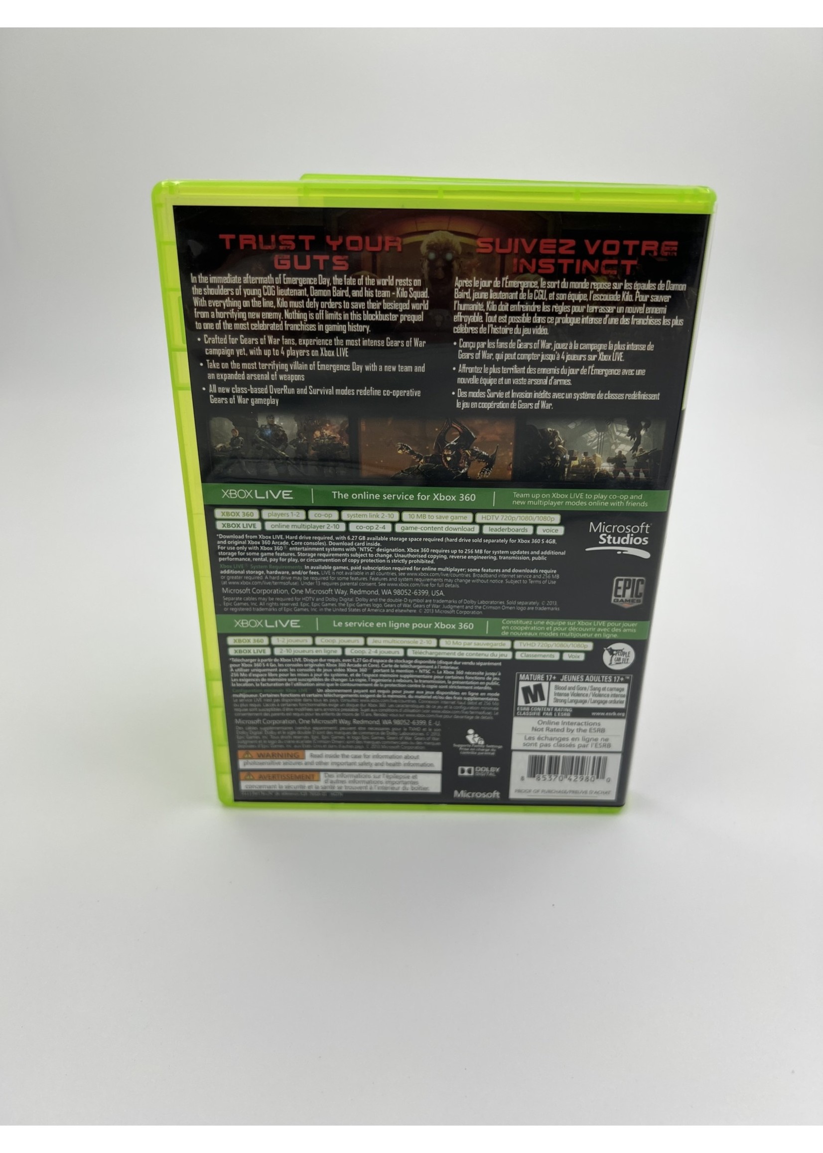 Xbox Gears Of War Judgment Xbox 360