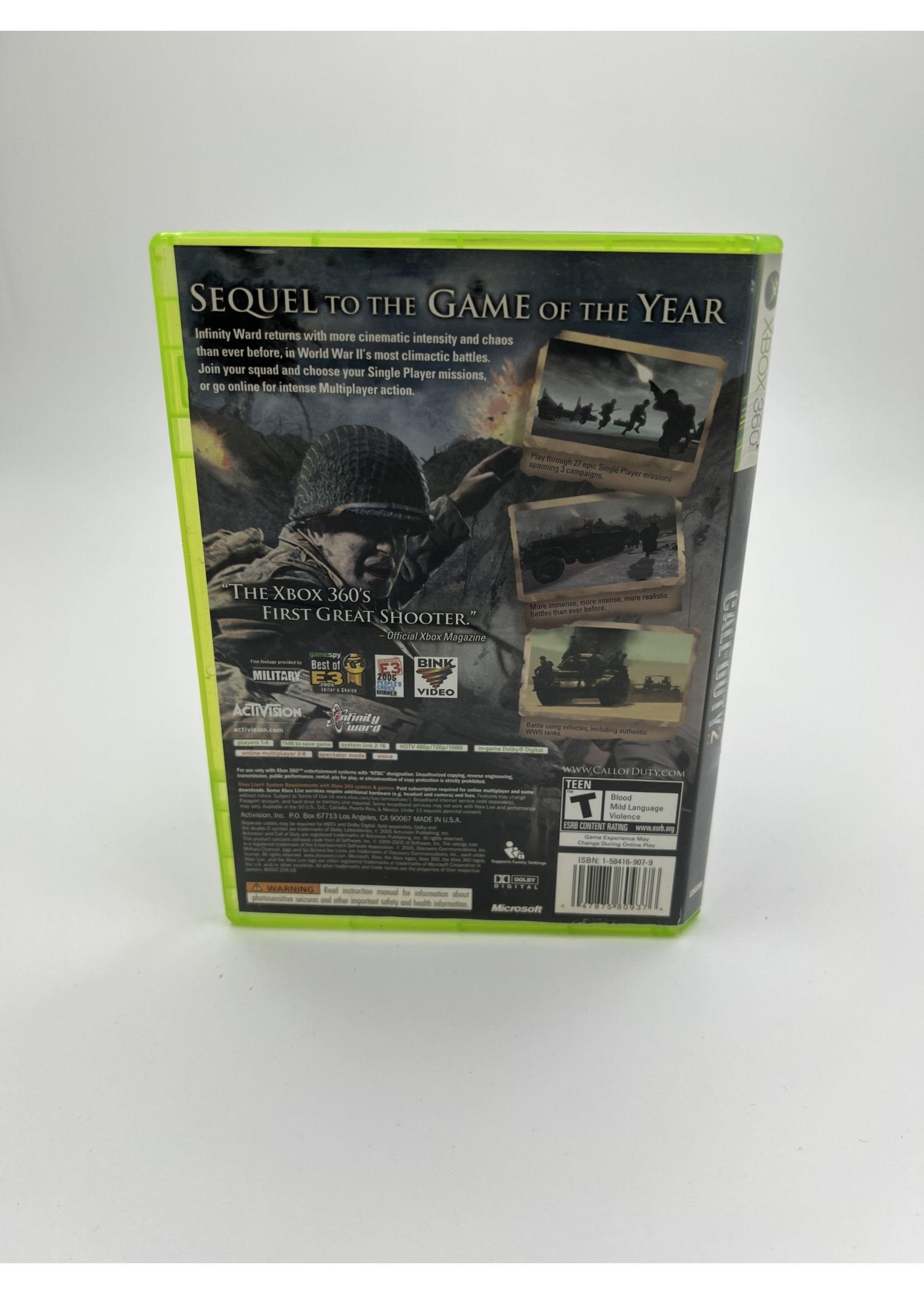 Xbox Call Of Duty 2 Xbox 360