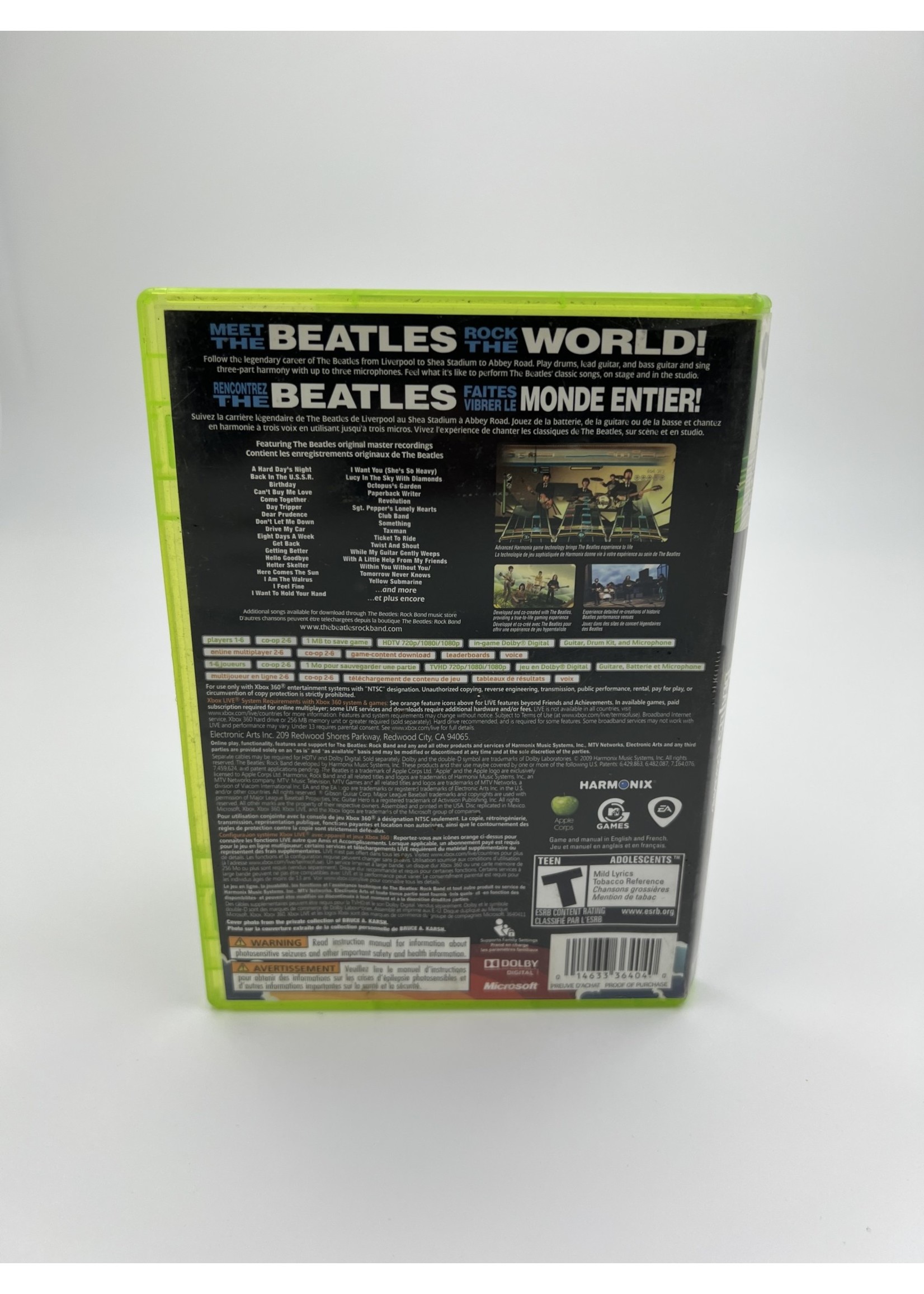 Xbox The Beatles Rockband Xbox 360