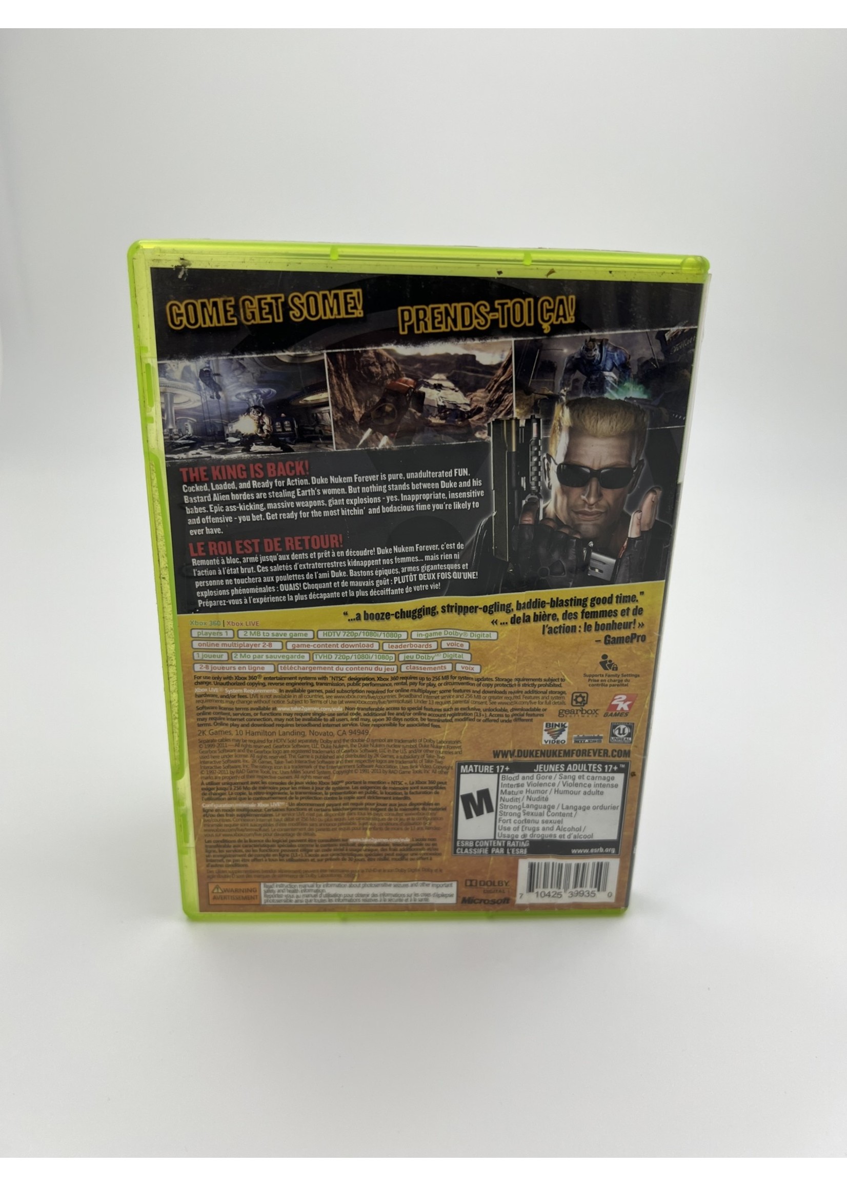 Xbox Duke Nukem Forever Xbox 360