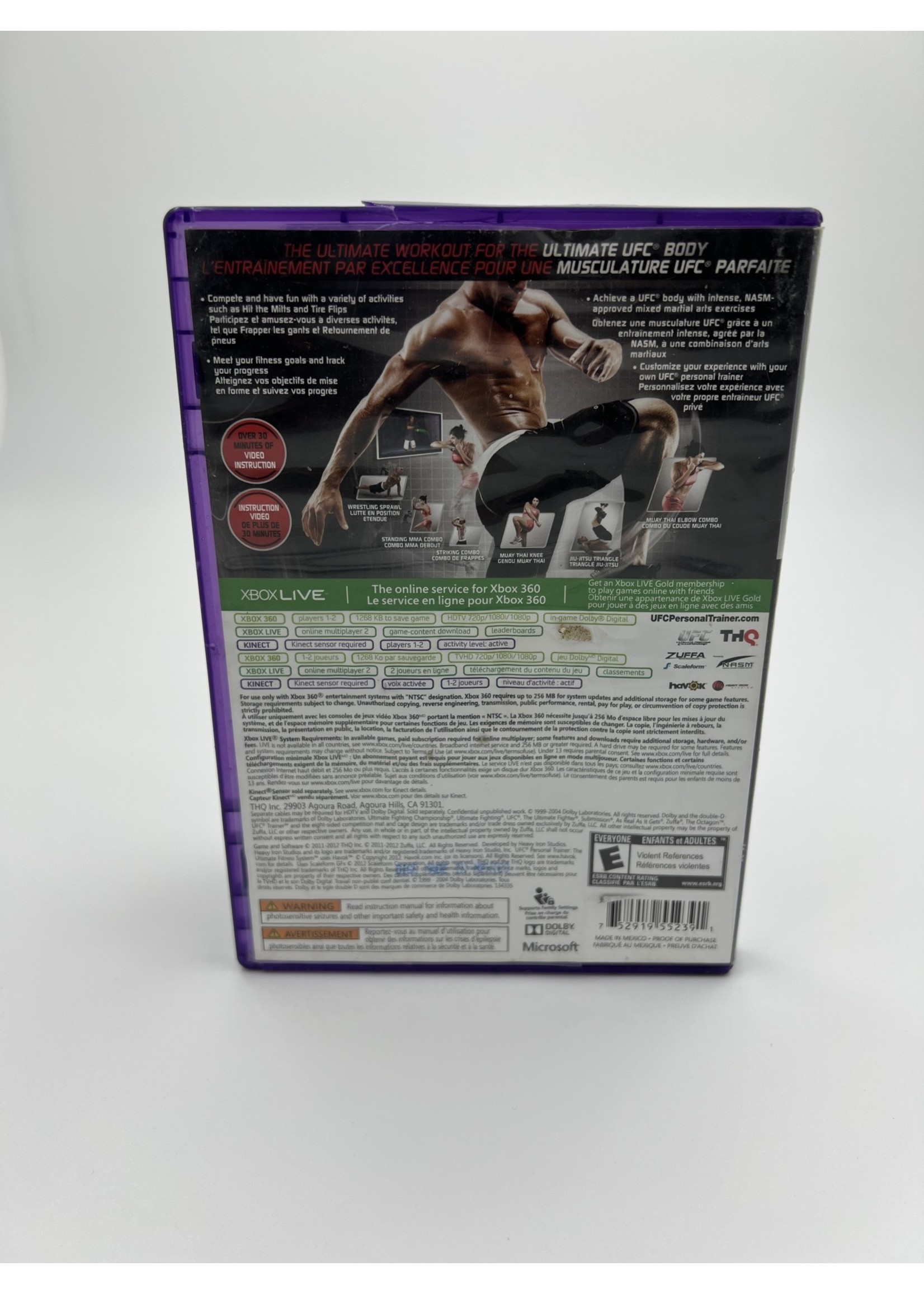 Xbox Ufc Trainer Kinect Xbox 360