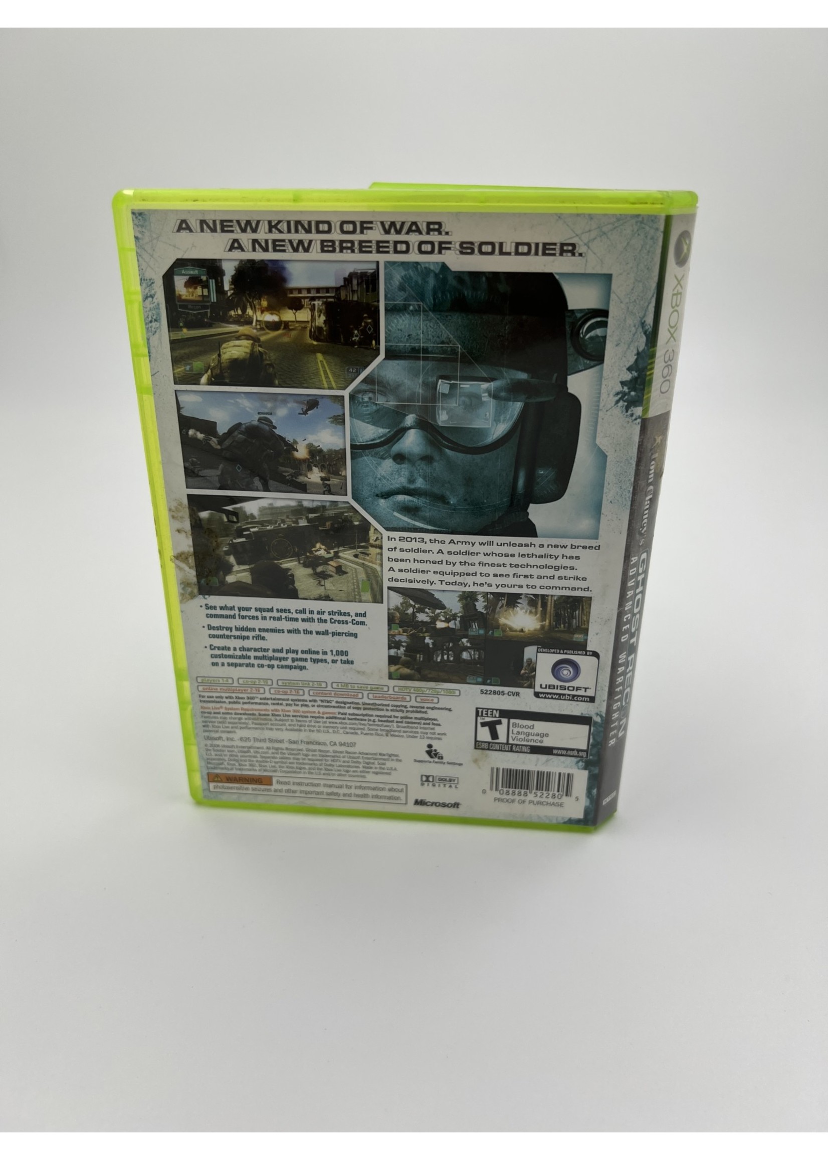 Xbox Tom Clancys Ghost Recon Advanced Warfighter Xbox 360