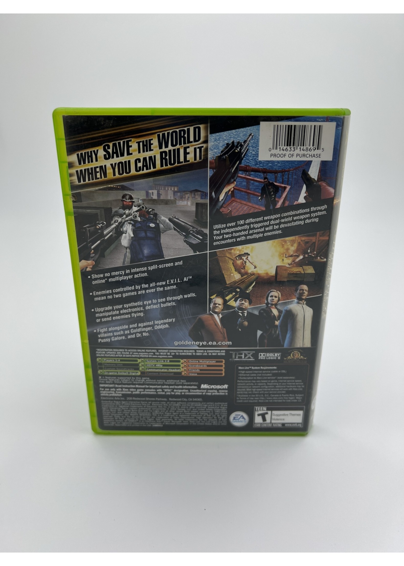Xbox Goldeneye Rogue Agent Xbox