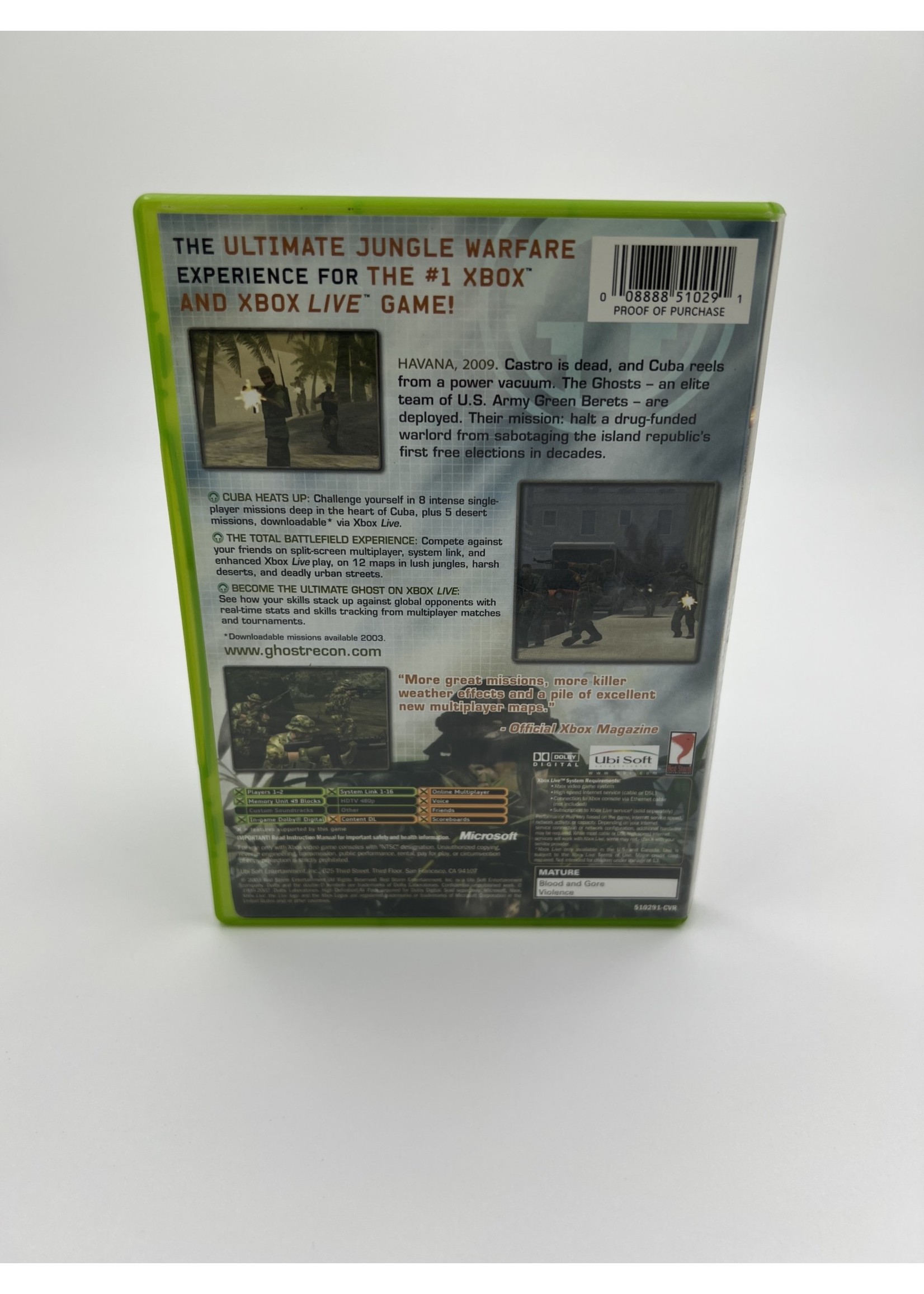 Xbox Tom Clancy Ghost Recon Island Thunder Xbox