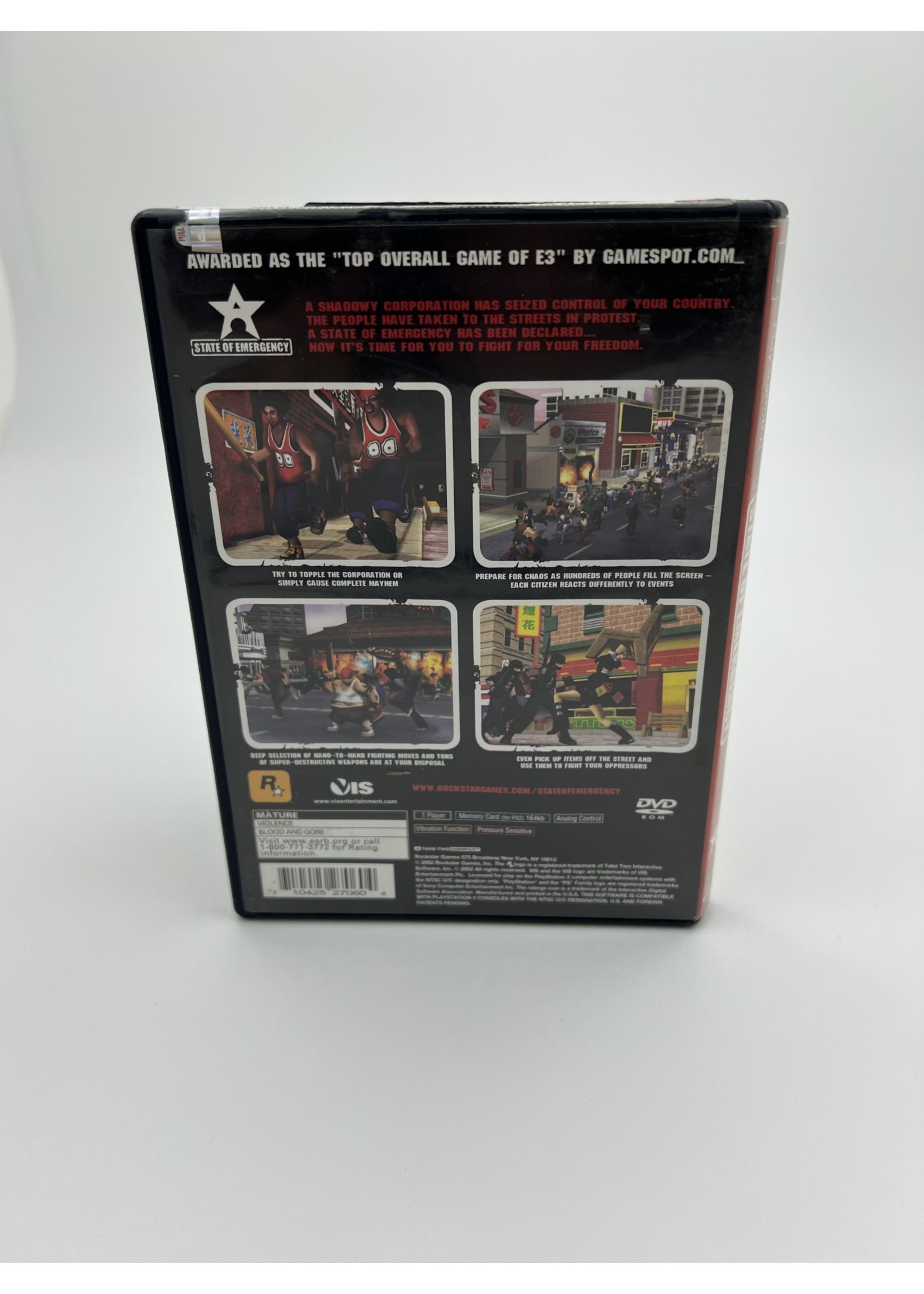 Sony State Of Emergency Greatest Hits Ps2