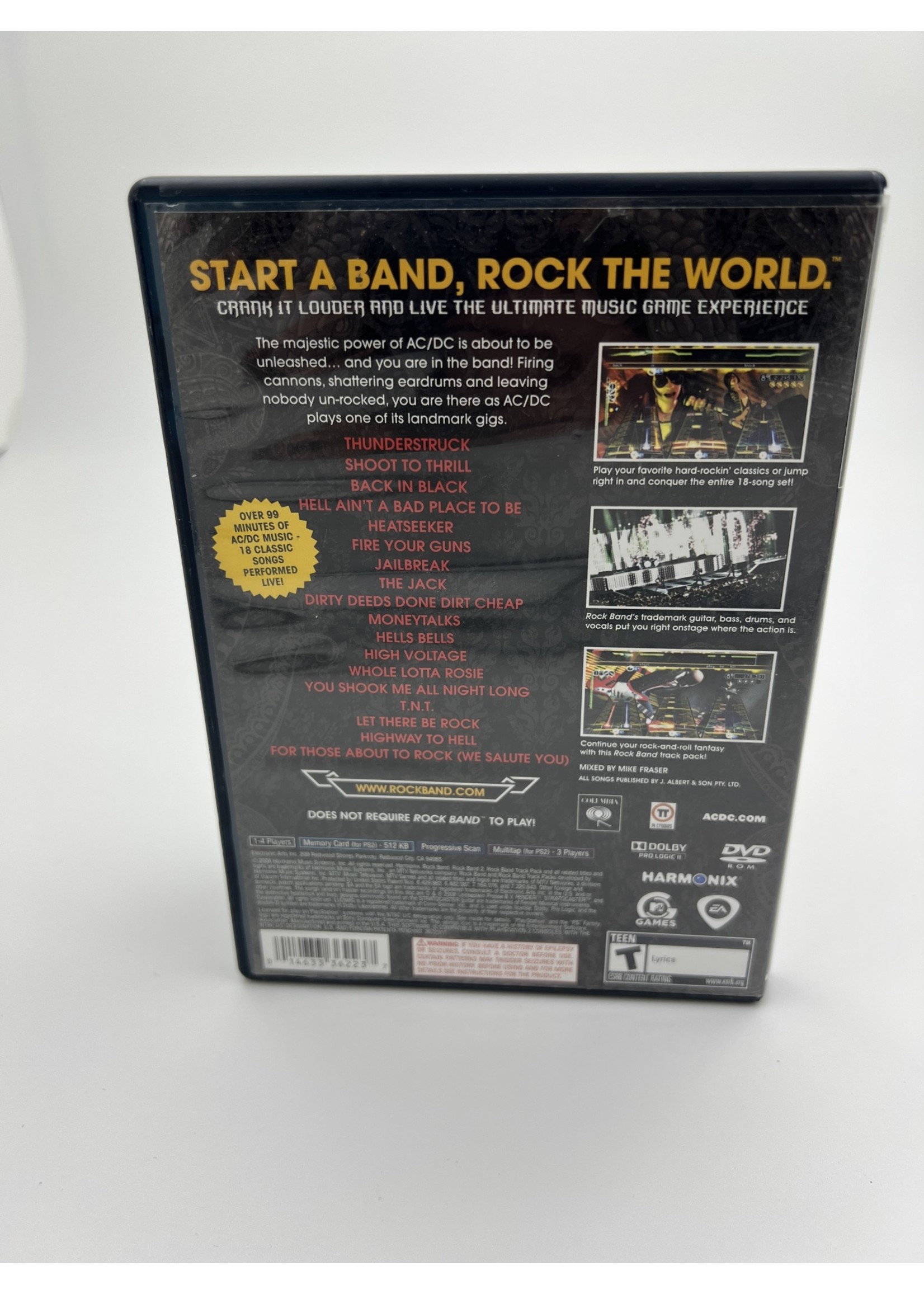 Sony Rack Band Track Pack Ac Dc Live Ps2