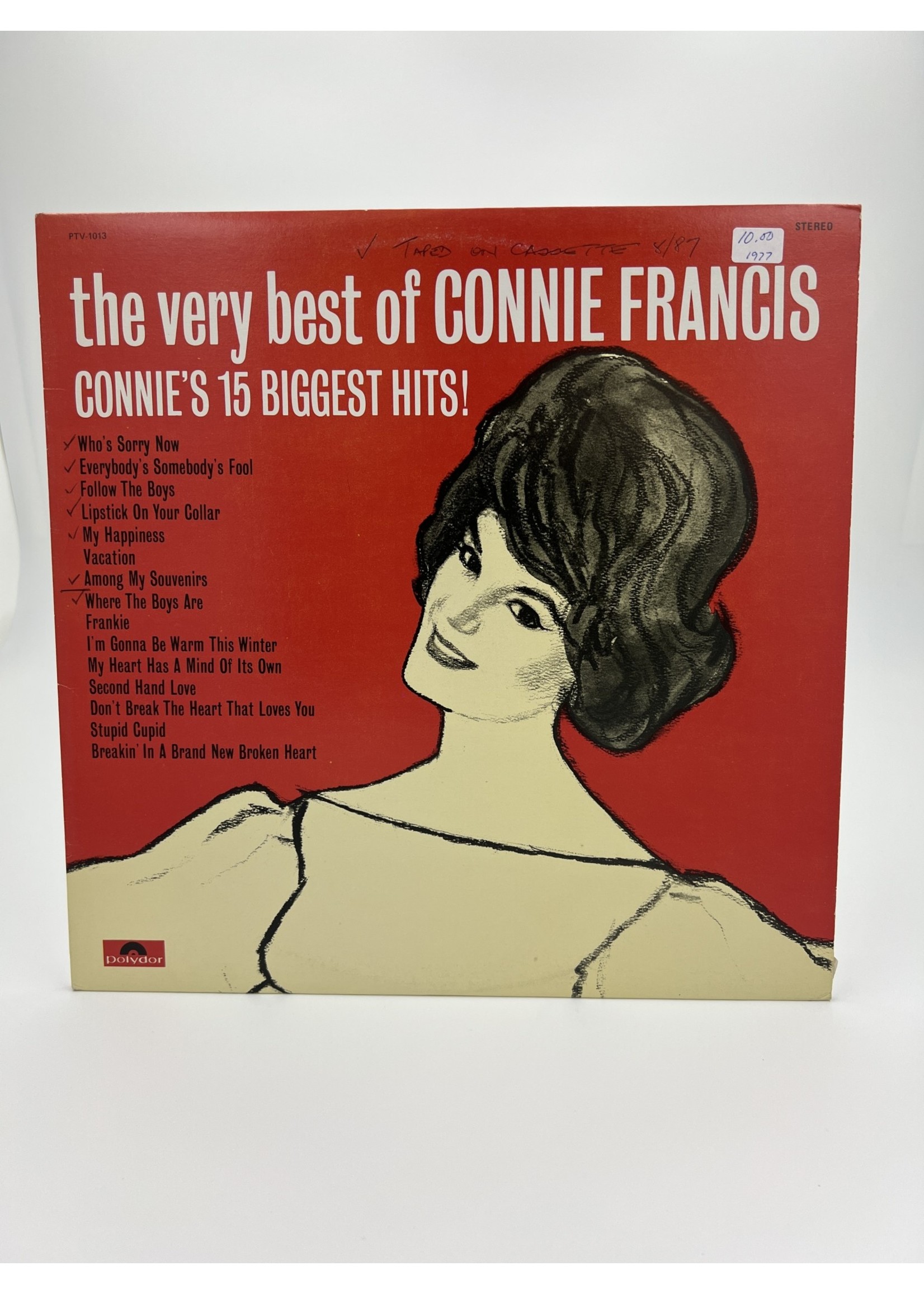 LP The Very Best Of Connie Francis Connies 15 Biggest Hits Lp Record