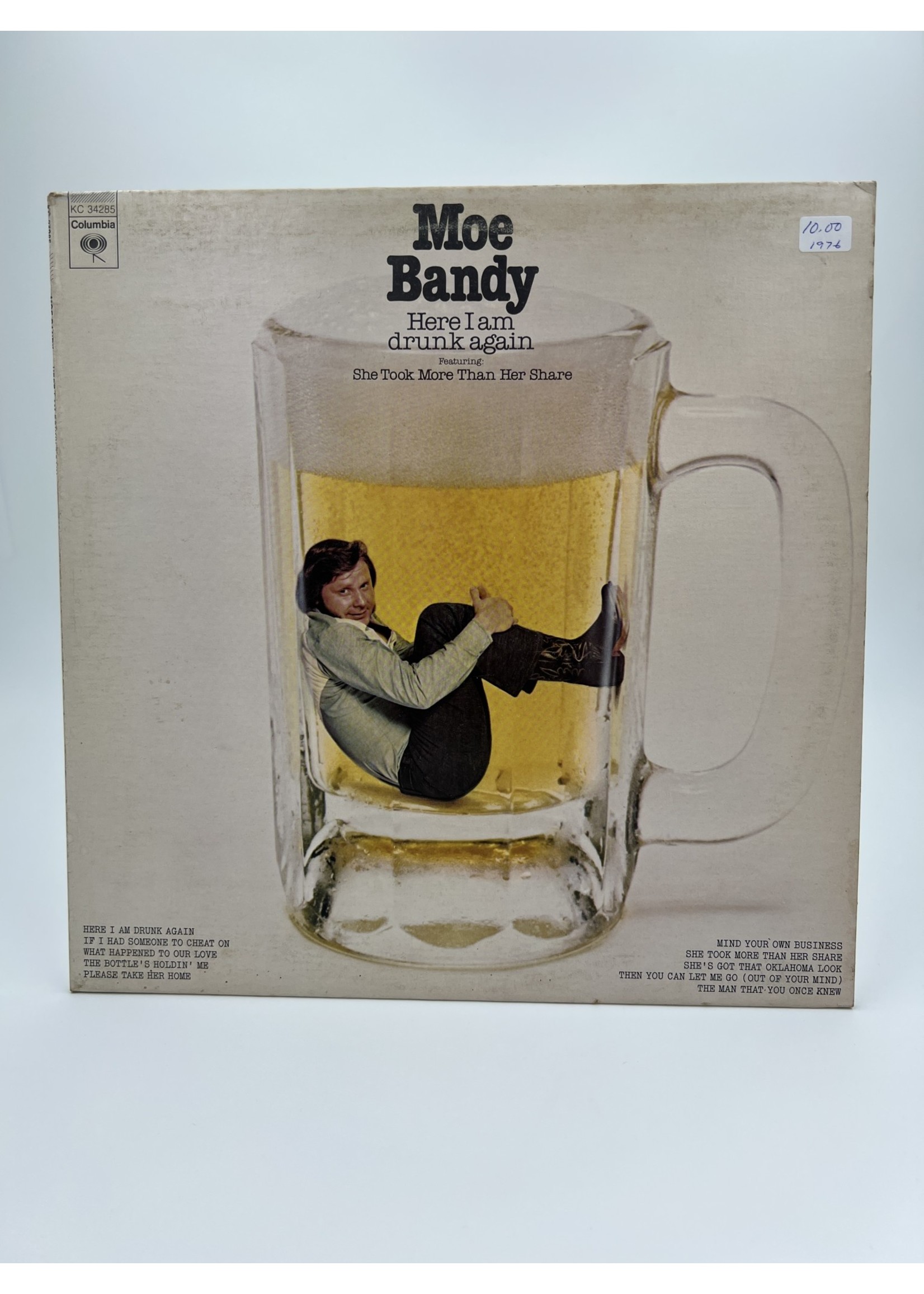 LP Moe Bandy Here I Am Drunk Again Lp Record