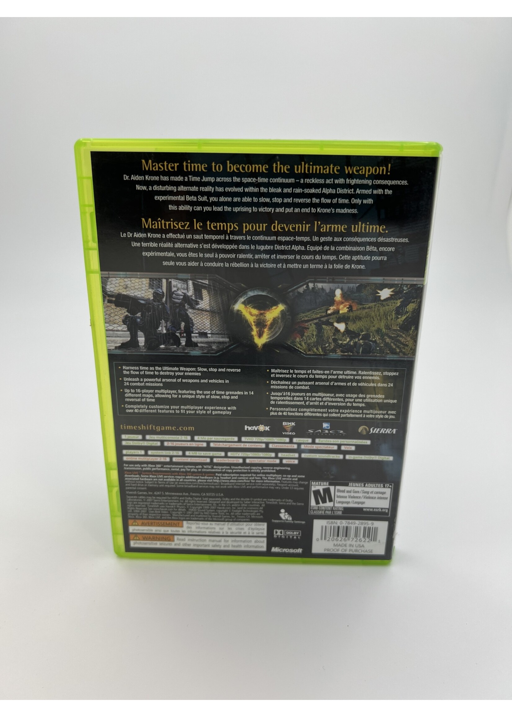 Xbox   Timeshift XBOX 360