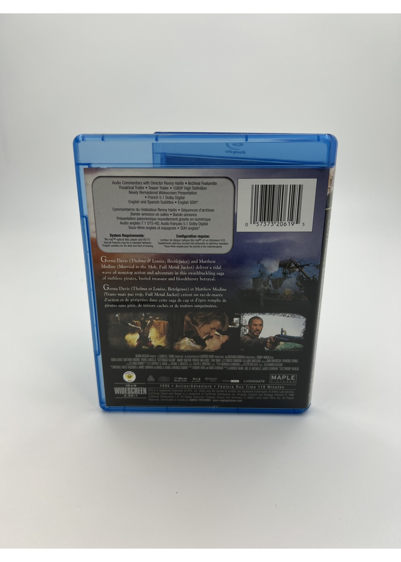 Bluray Cutthroat Island Bluray