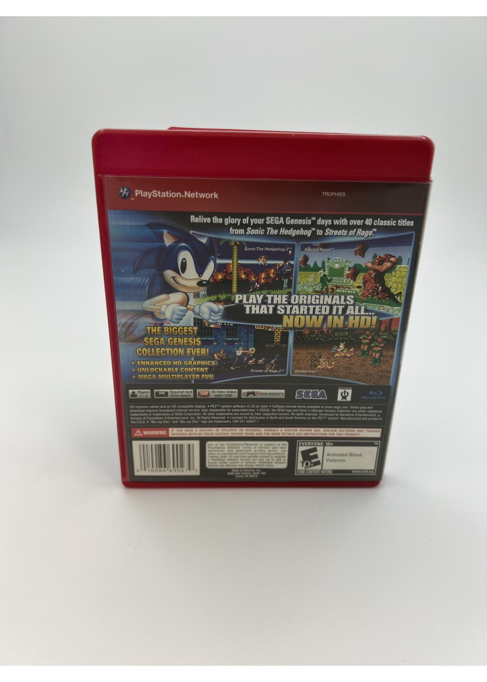 Sony Sonics Ultimate Genesis Collection Greatest Hits PS3