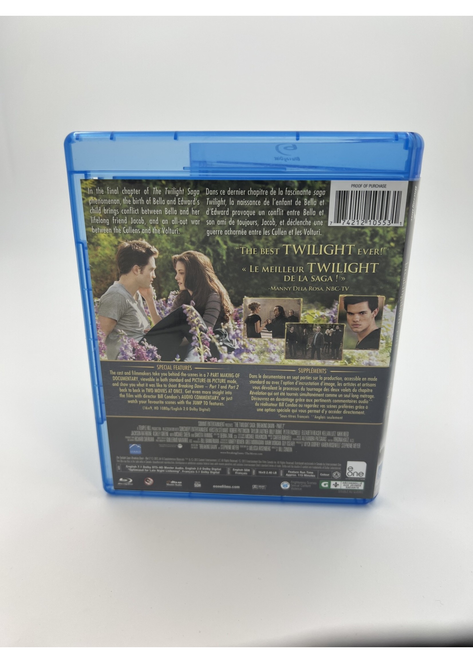 Bluray The Twilight Saga Breaking Dawn Part 2 Bluray