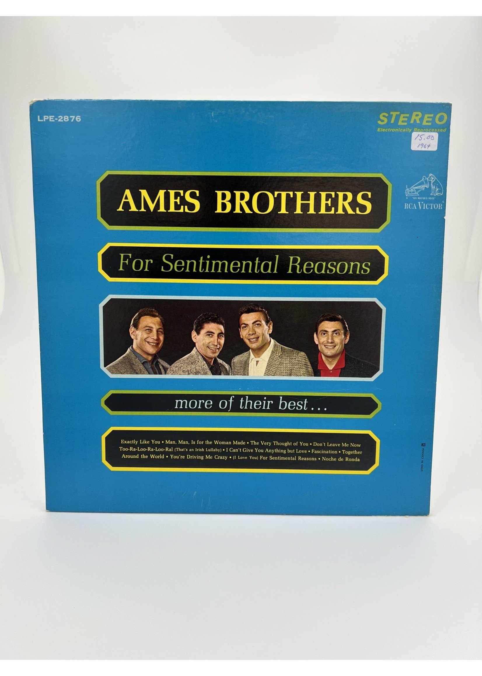 LP Ames Brothers For Sentimental Reasons More Of Their Best Lp Record