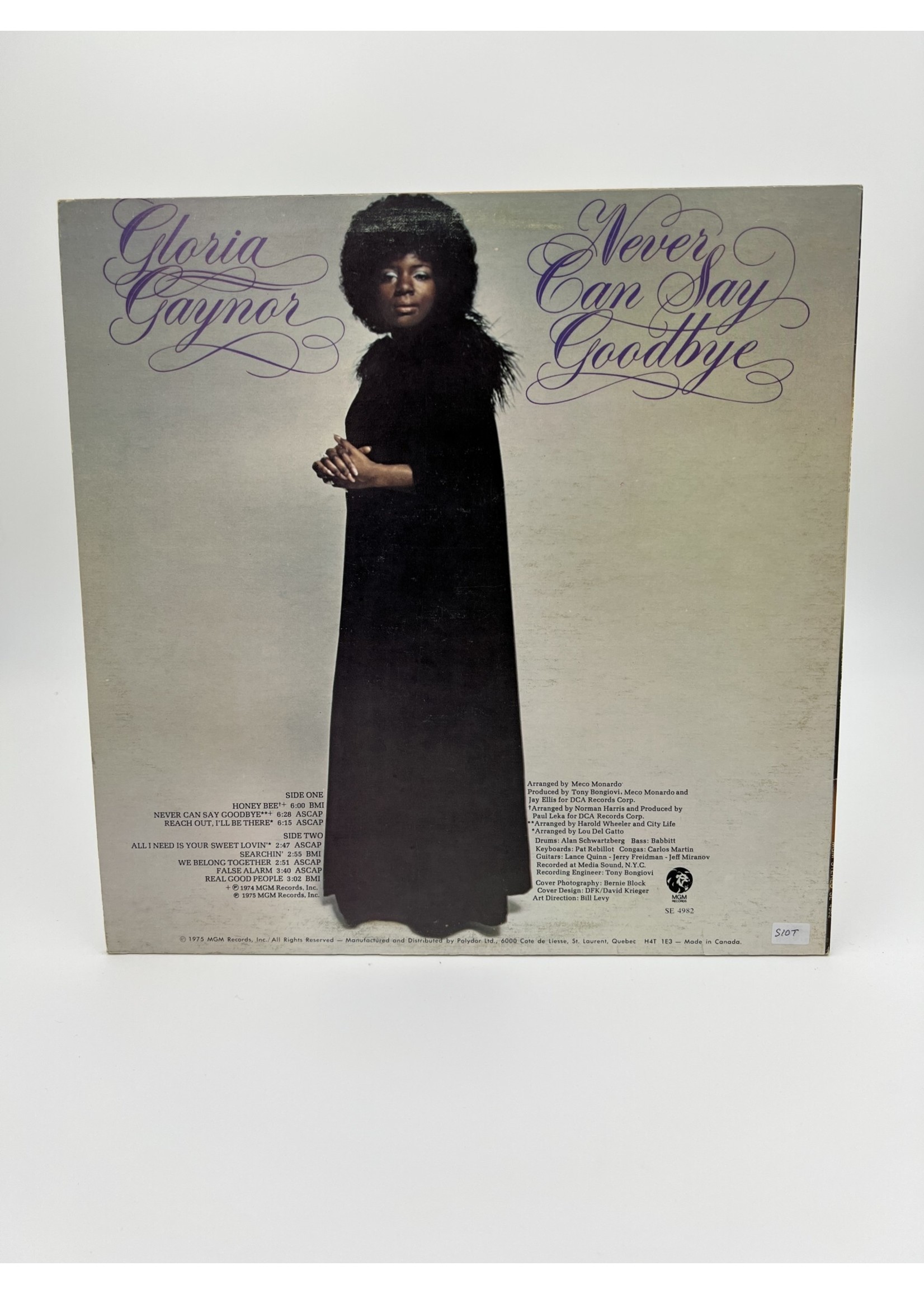 LP Gloria Gaynor Never Can Say Goodbye Lp Record