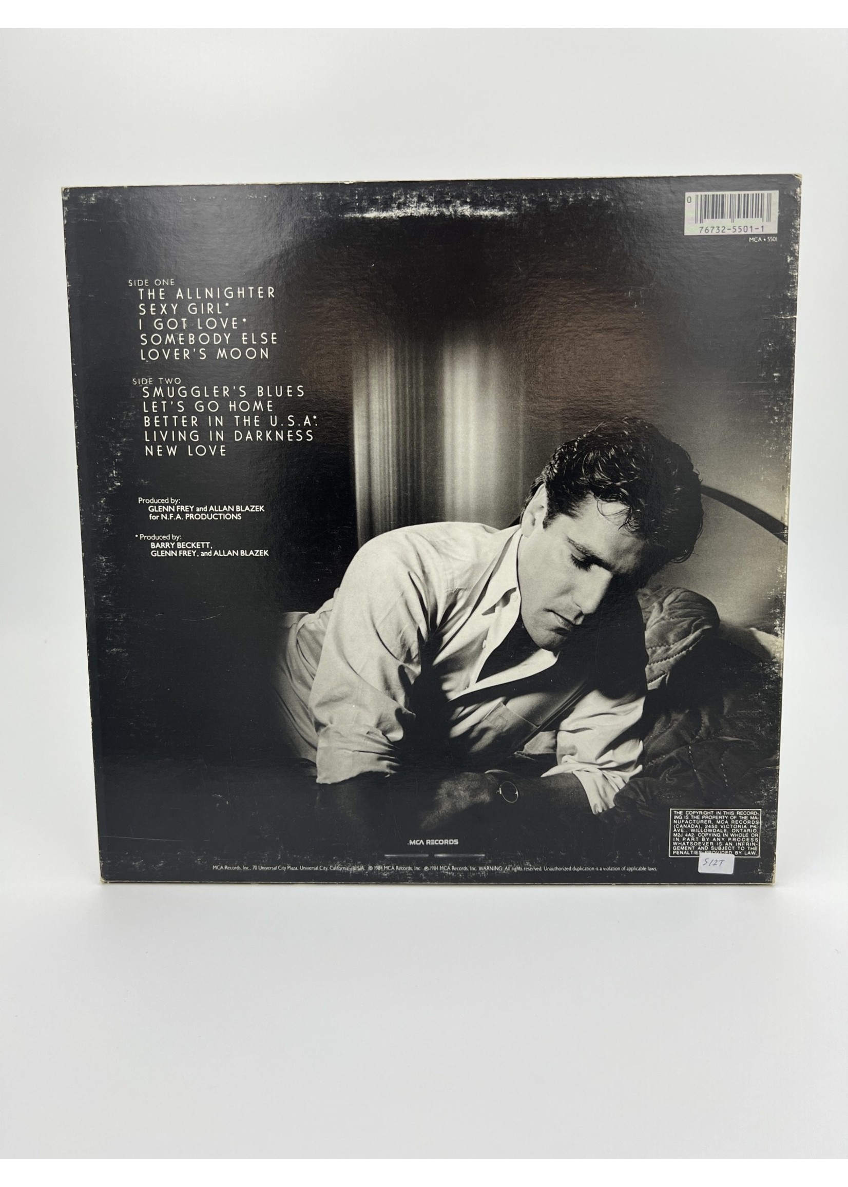 LP Glenn Frey The Allnighter Lp Record