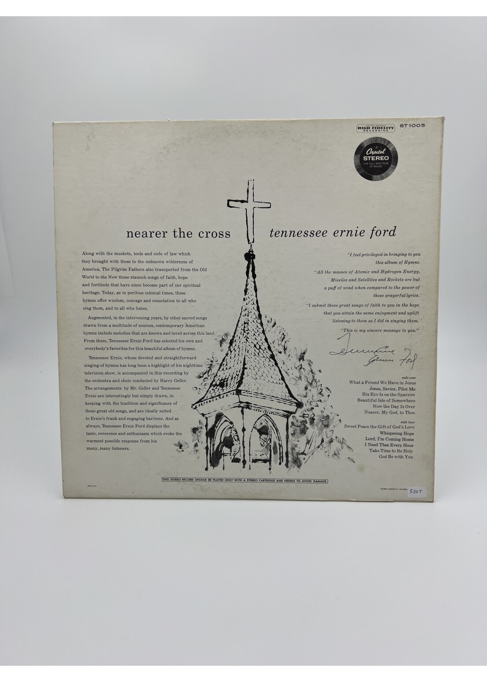 LP Tennessee Ernie Ford Nearer The Cross Lp Record