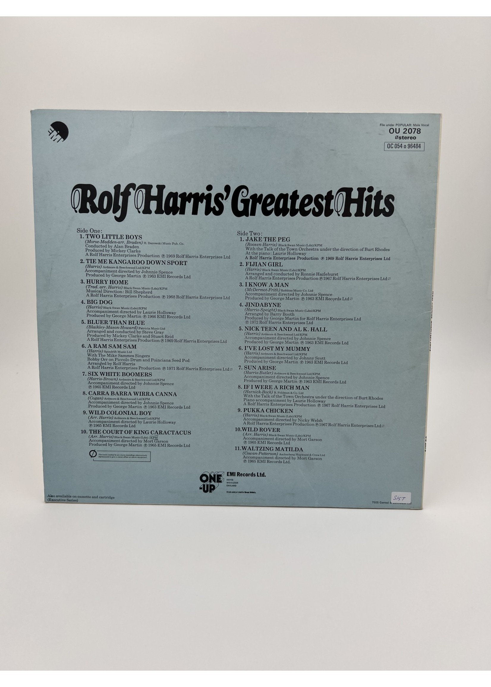 LP Rolf Harris Greatest Hits Lp Record