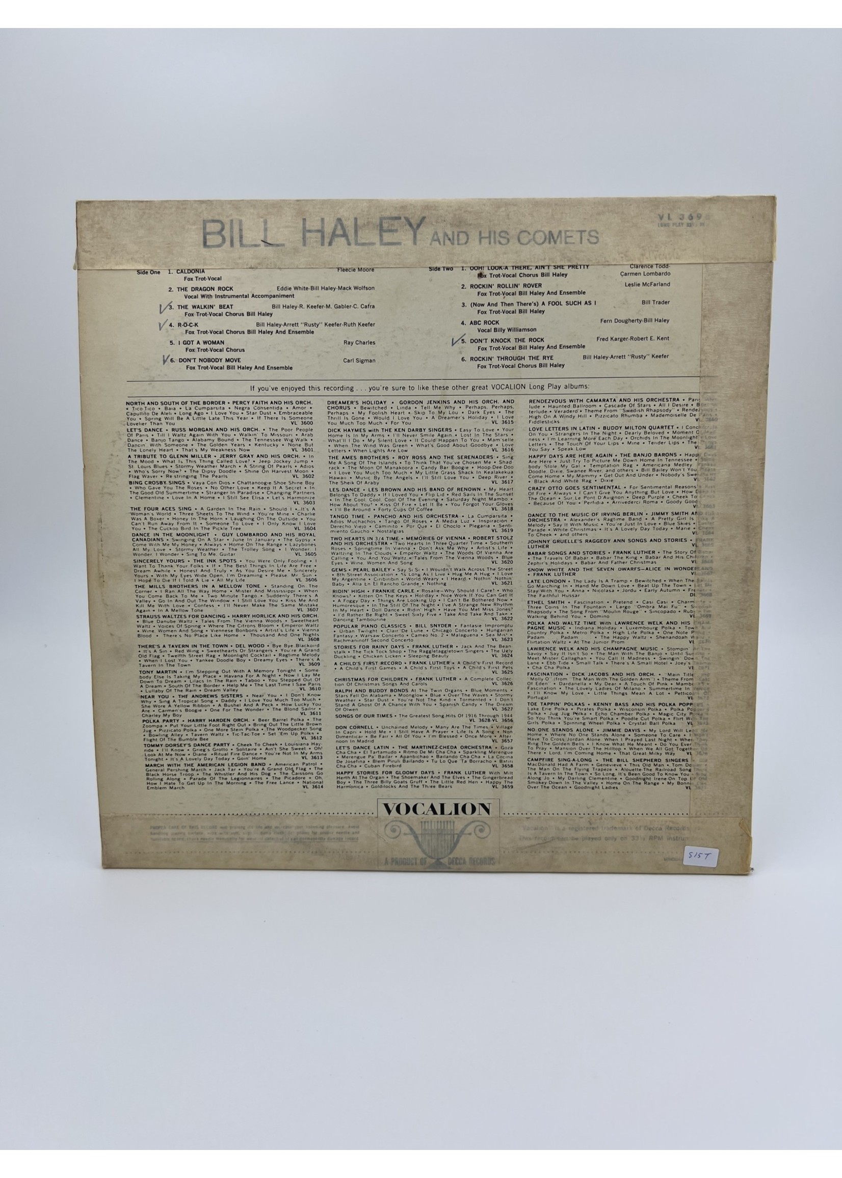 LP Bill Haley And His Comets Lp Record