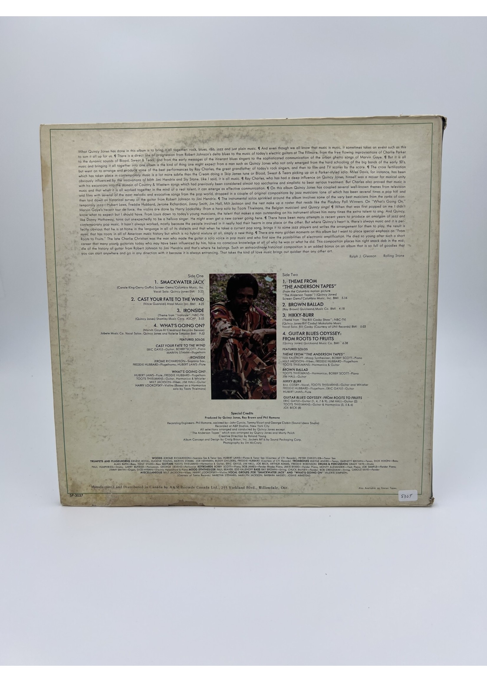 LP Quincy Jones Smackwater Jack LP RECORD