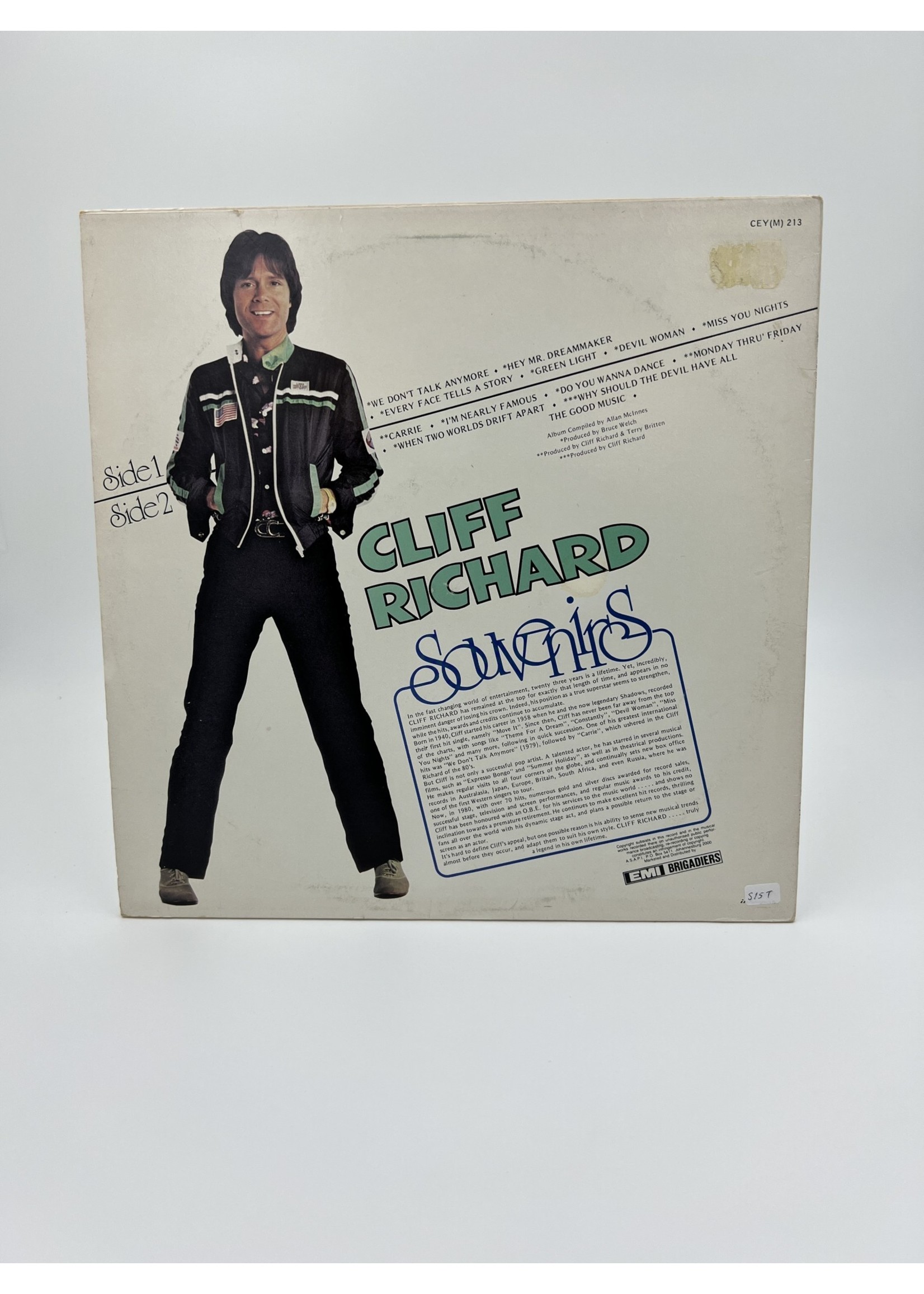 LP Cliff Richard Souvenirs LP RECORD