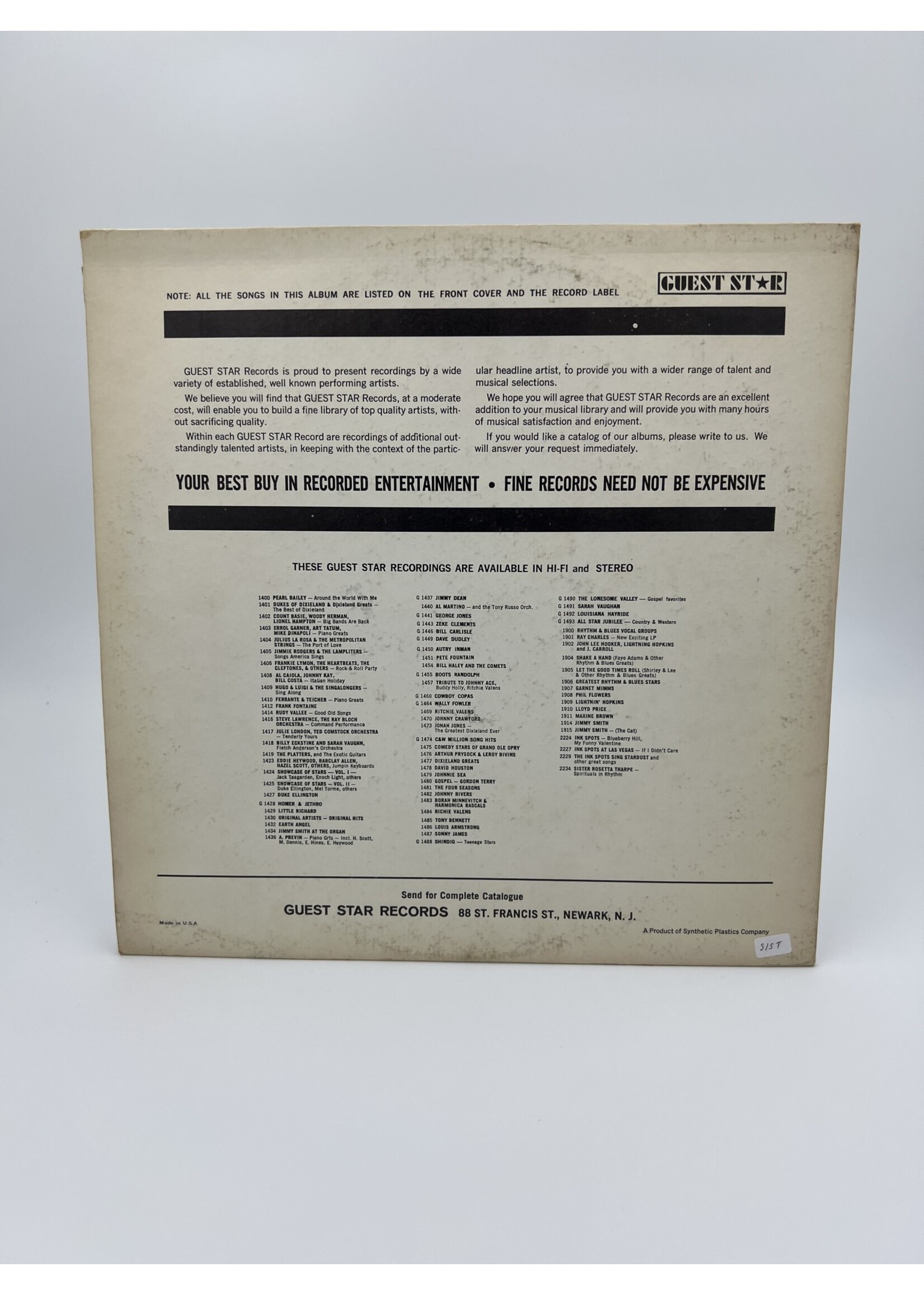 LP George Jones Star Of The Grand Ole Opry LP RECORD