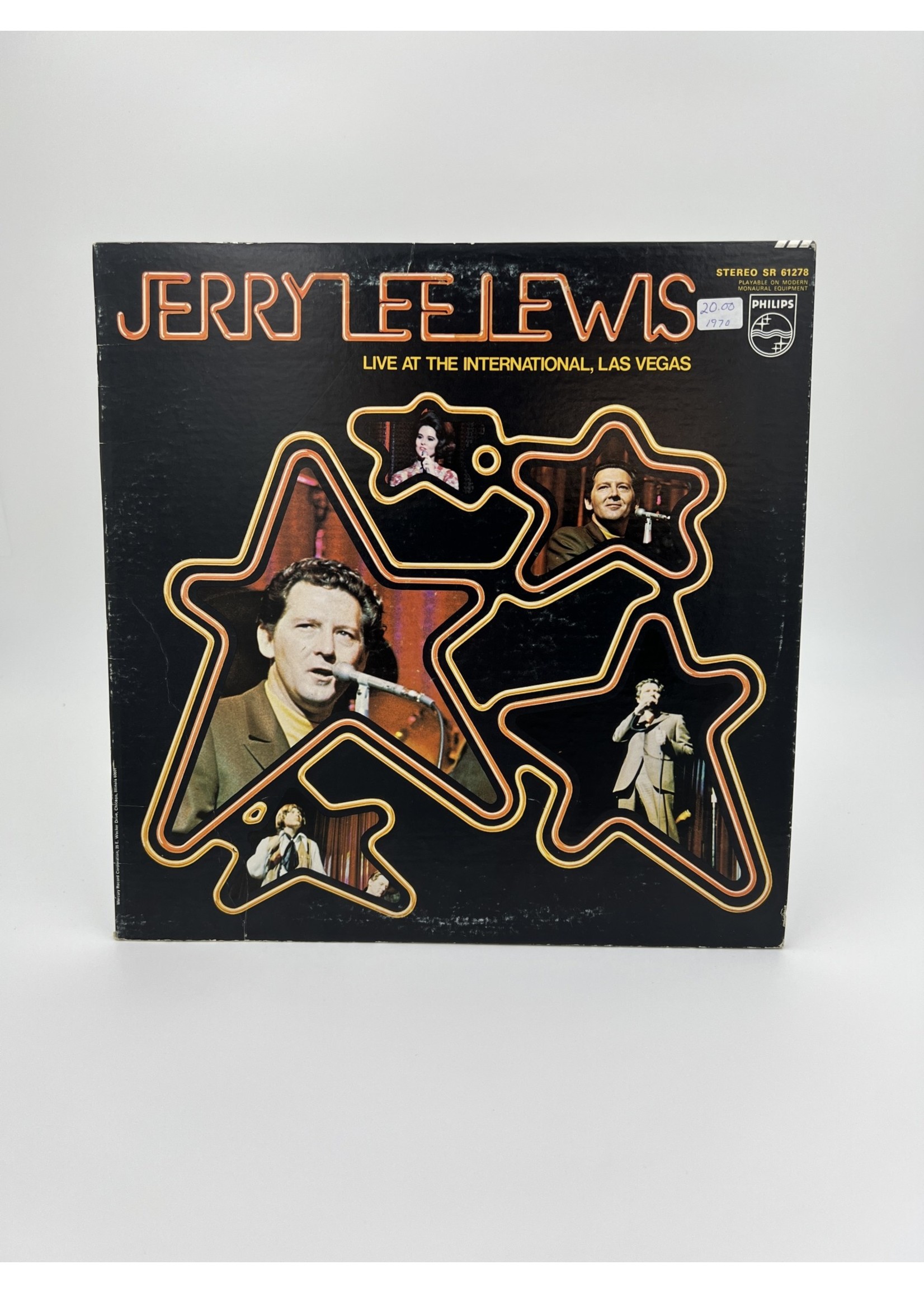LP Jerry Lee Lewis Live At The International Las Vegas LP RECORD