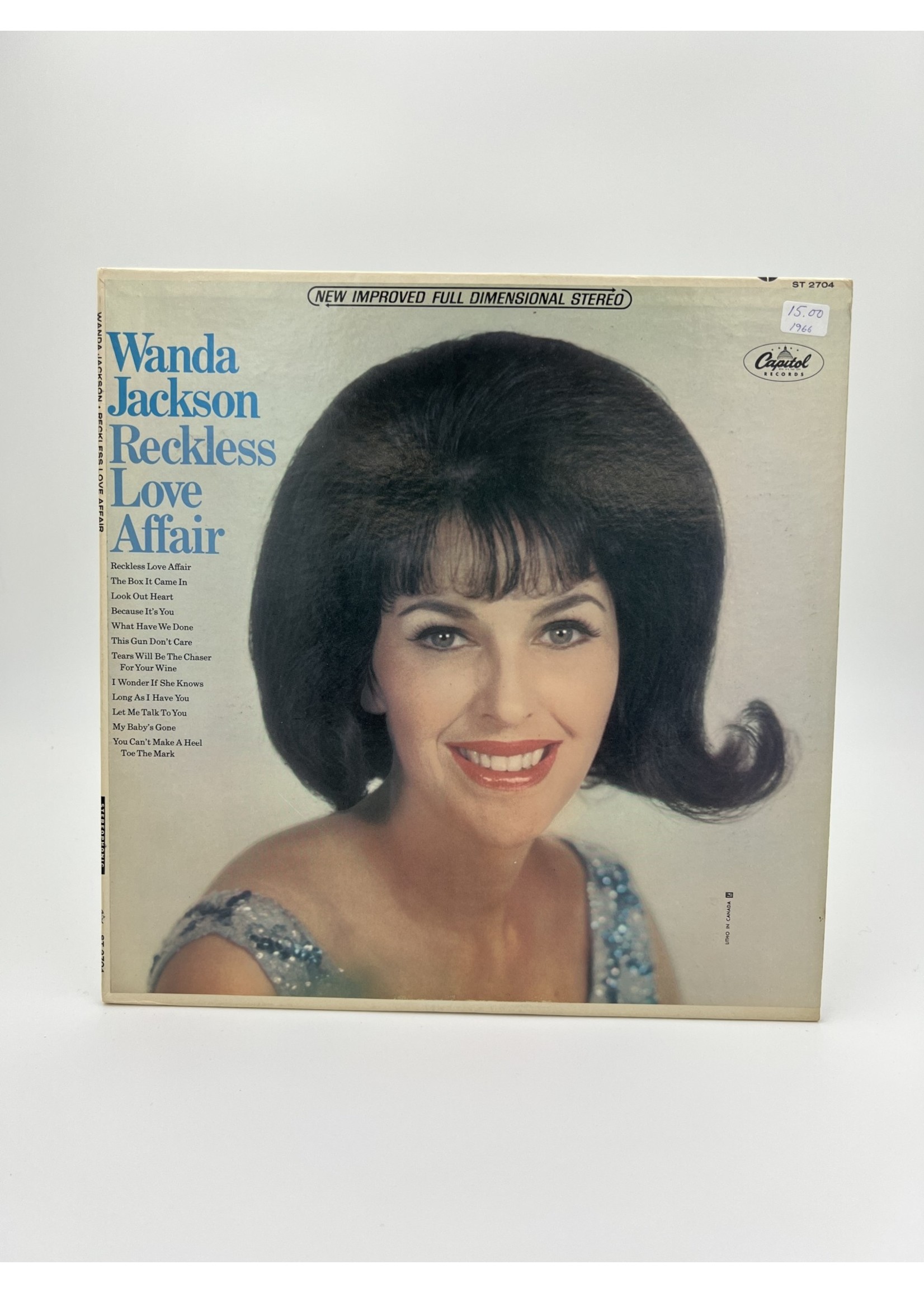 LP Wanda Jackson Reckless Love Affair LP RECORD